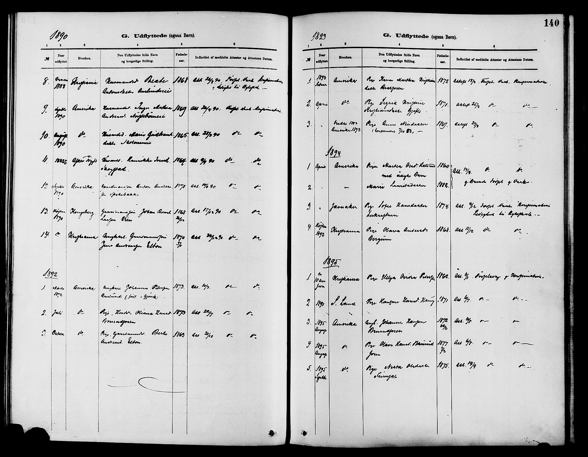 Nordre Land prestekontor, AV/SAH-PREST-124/H/Ha/Haa/L0003: Parish register (official) no. 3, 1882-1896, p. 140