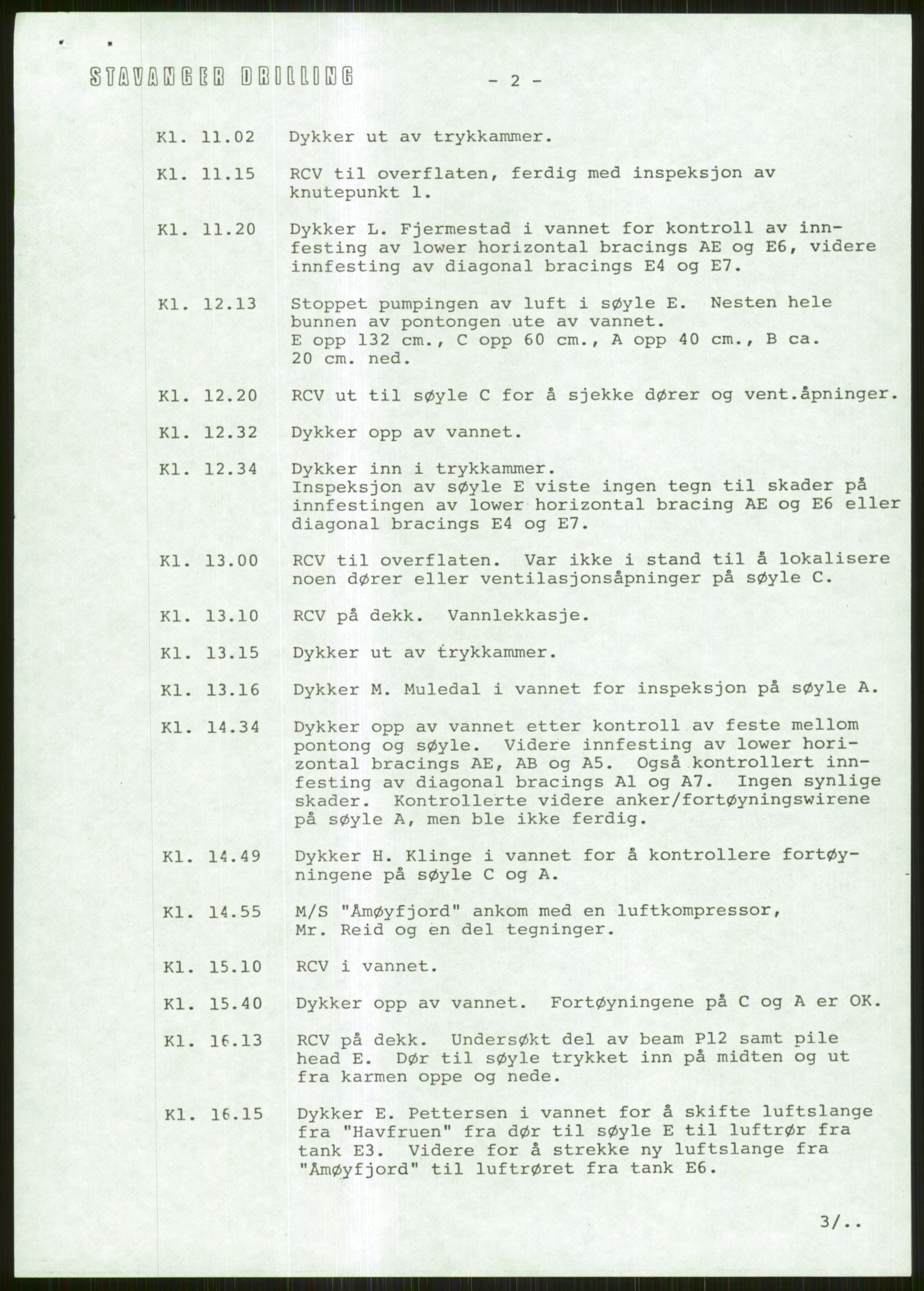 Pa 1503 - Stavanger Drilling AS, SAST/A-101906/Da/L0014: Alexander L. Kielland - Saks- og korrespondansearkiv, 1976-1987, p. 7