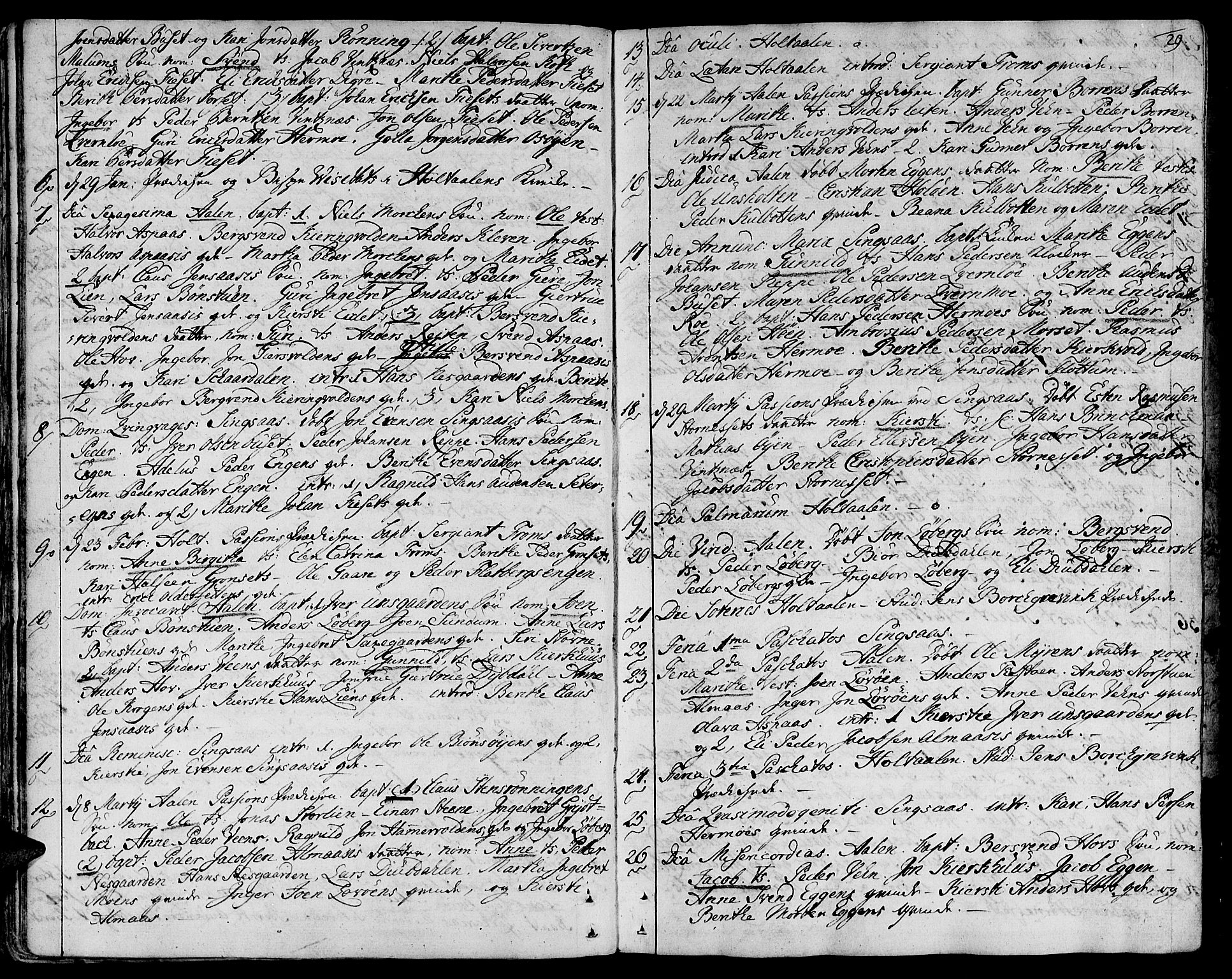 Ministerialprotokoller, klokkerbøker og fødselsregistre - Sør-Trøndelag, SAT/A-1456/685/L0952: Parish register (official) no. 685A01, 1745-1804, p. 29