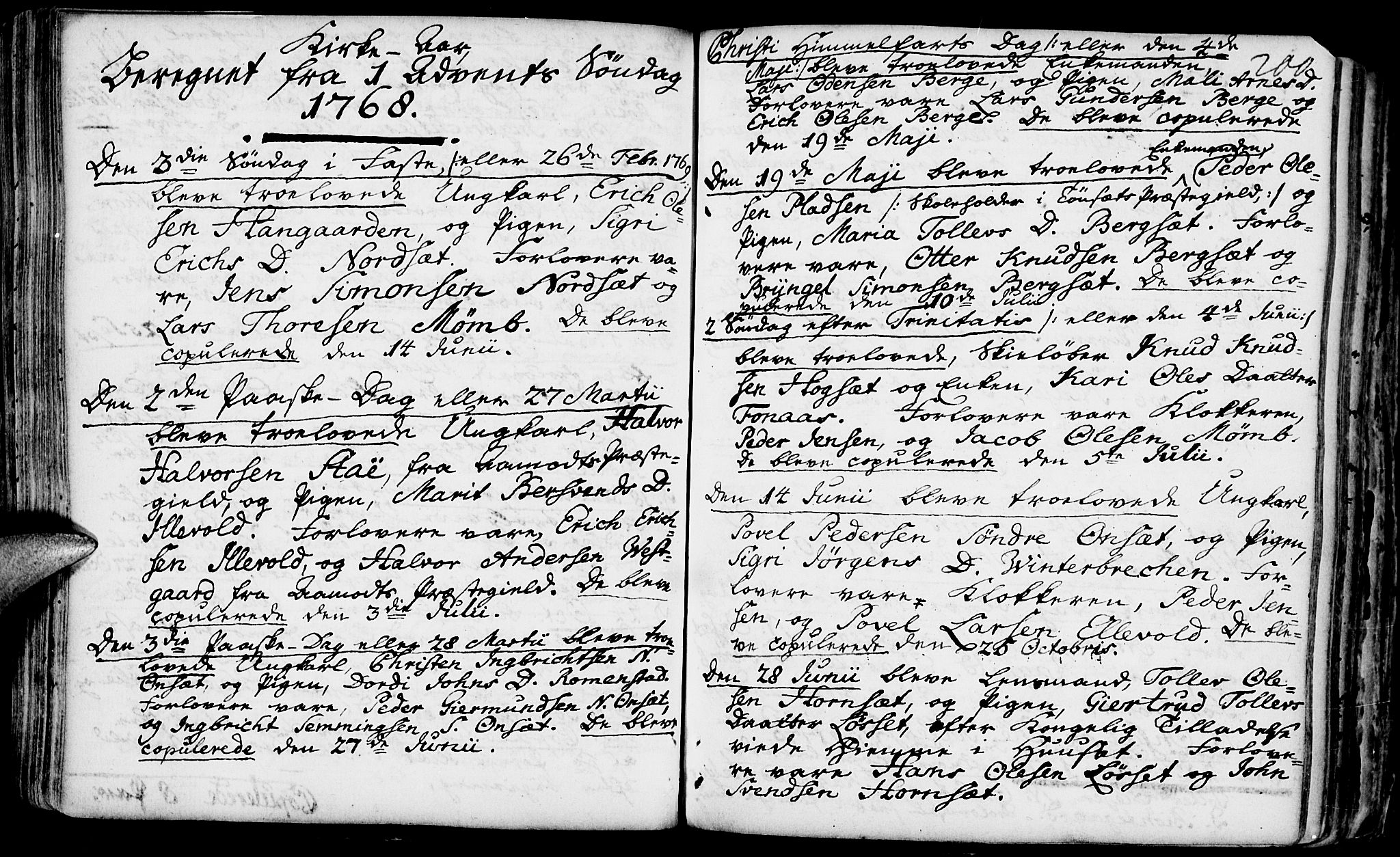 Rendalen prestekontor, SAH/PREST-054/H/Ha/Haa/L0001: Parish register (official) no. 1, 1733-1787, p. 200