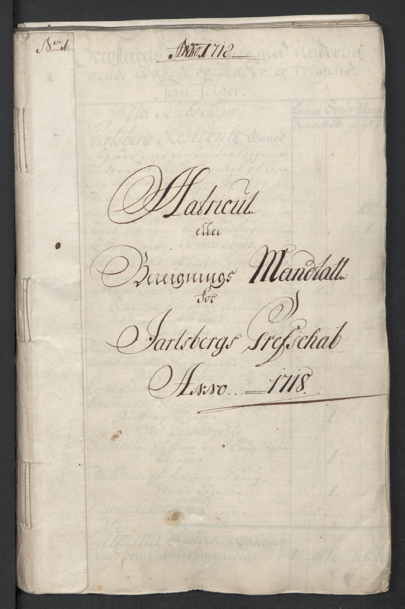 Rentekammeret inntil 1814, Reviderte regnskaper, Fogderegnskap, RA/EA-4092/R32/L1882: Fogderegnskap Jarlsberg grevskap, 1718, p. 27
