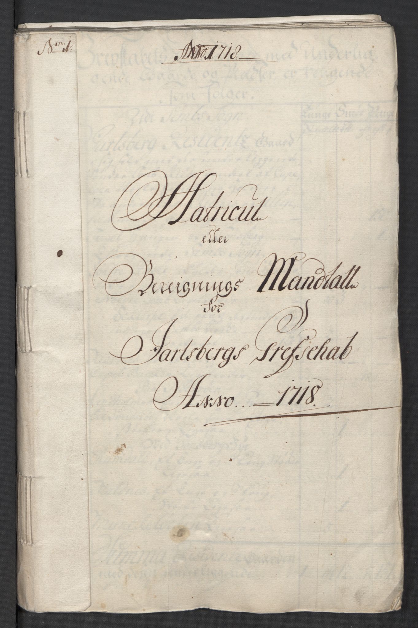 Rentekammeret inntil 1814, Reviderte regnskaper, Fogderegnskap, AV/RA-EA-4092/R32/L1882: Fogderegnskap Jarlsberg grevskap, 1718, p. 27