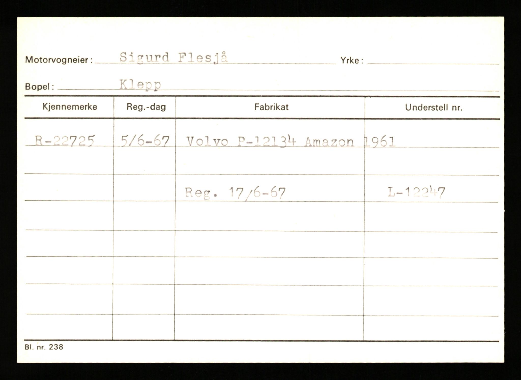 Stavanger trafikkstasjon, AV/SAST-A-101942/0/G/L0004: Registreringsnummer: 15497 - 22957, 1930-1971, p. 3093