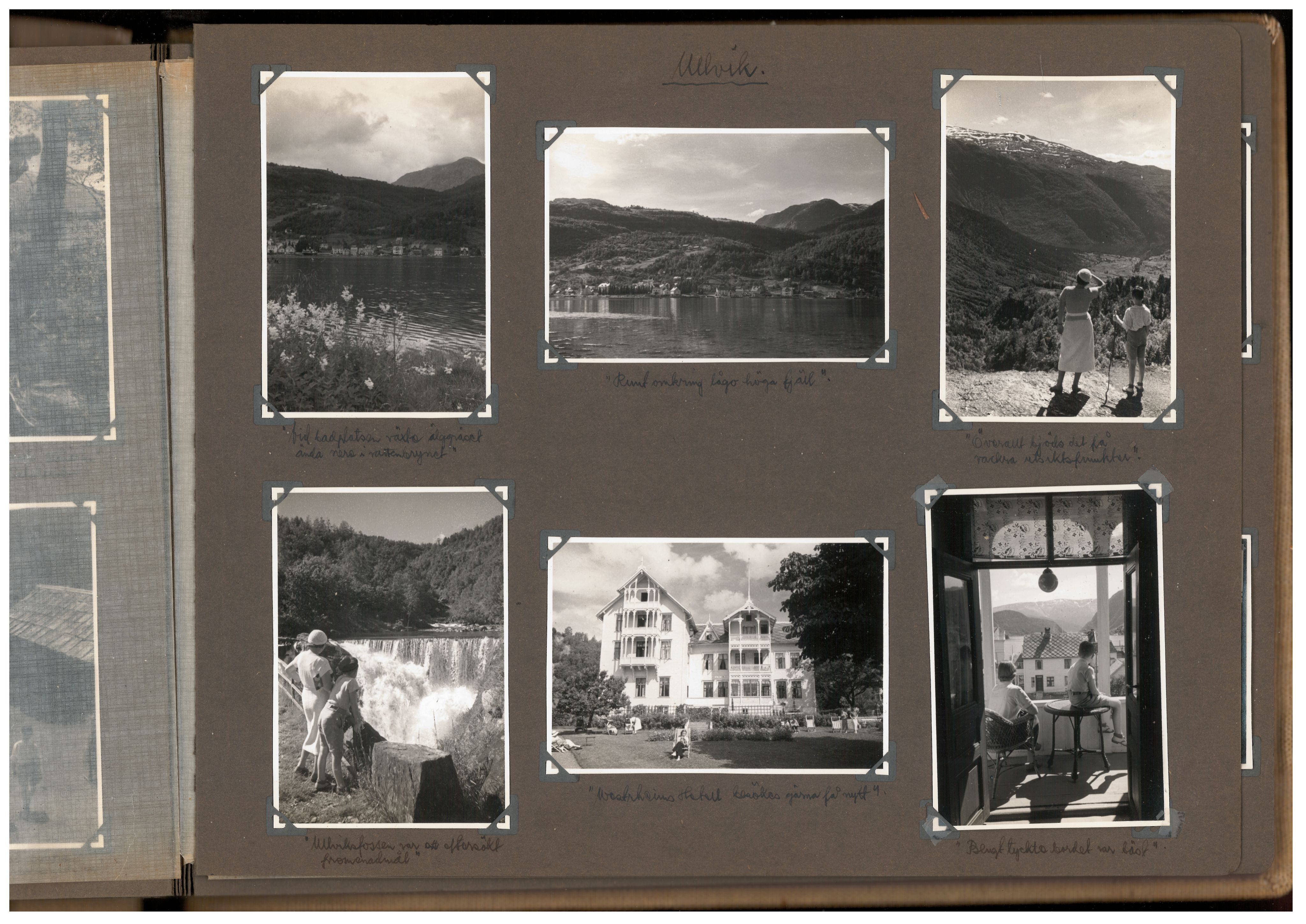 Familien Malmros' på reise i Norge - fotoalbum, SAB/SAB/PA-0313/U/L0001: Fotoalbum, 1935, p. 19