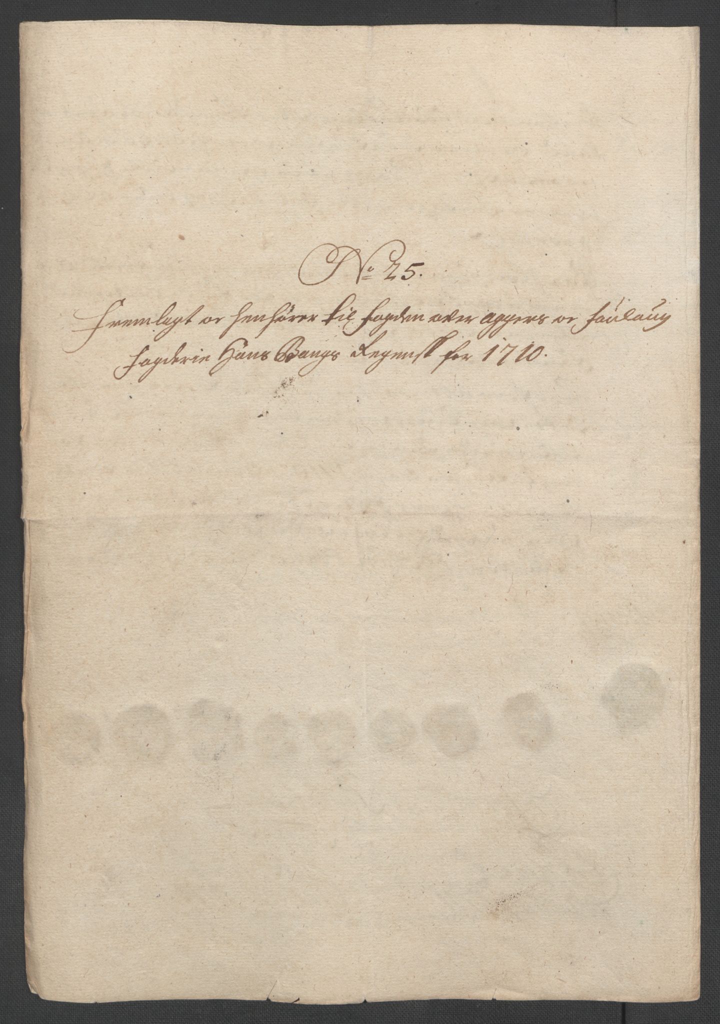 Rentekammeret inntil 1814, Reviderte regnskaper, Fogderegnskap, AV/RA-EA-4092/R10/L0448: Fogderegnskap Aker og Follo, 1710-1711, p. 106