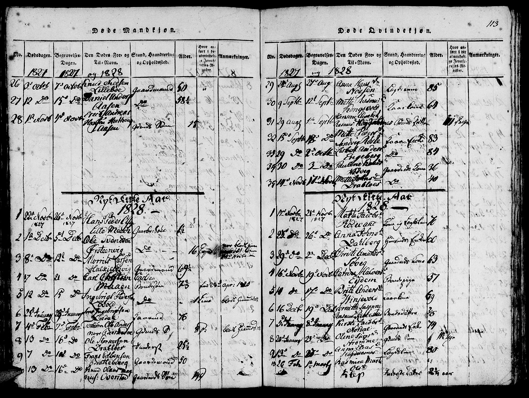 Ministerialprotokoller, klokkerbøker og fødselsregistre - Møre og Romsdal, AV/SAT-A-1454/511/L0138: Parish register (official) no. 511A05, 1817-1832, p. 113