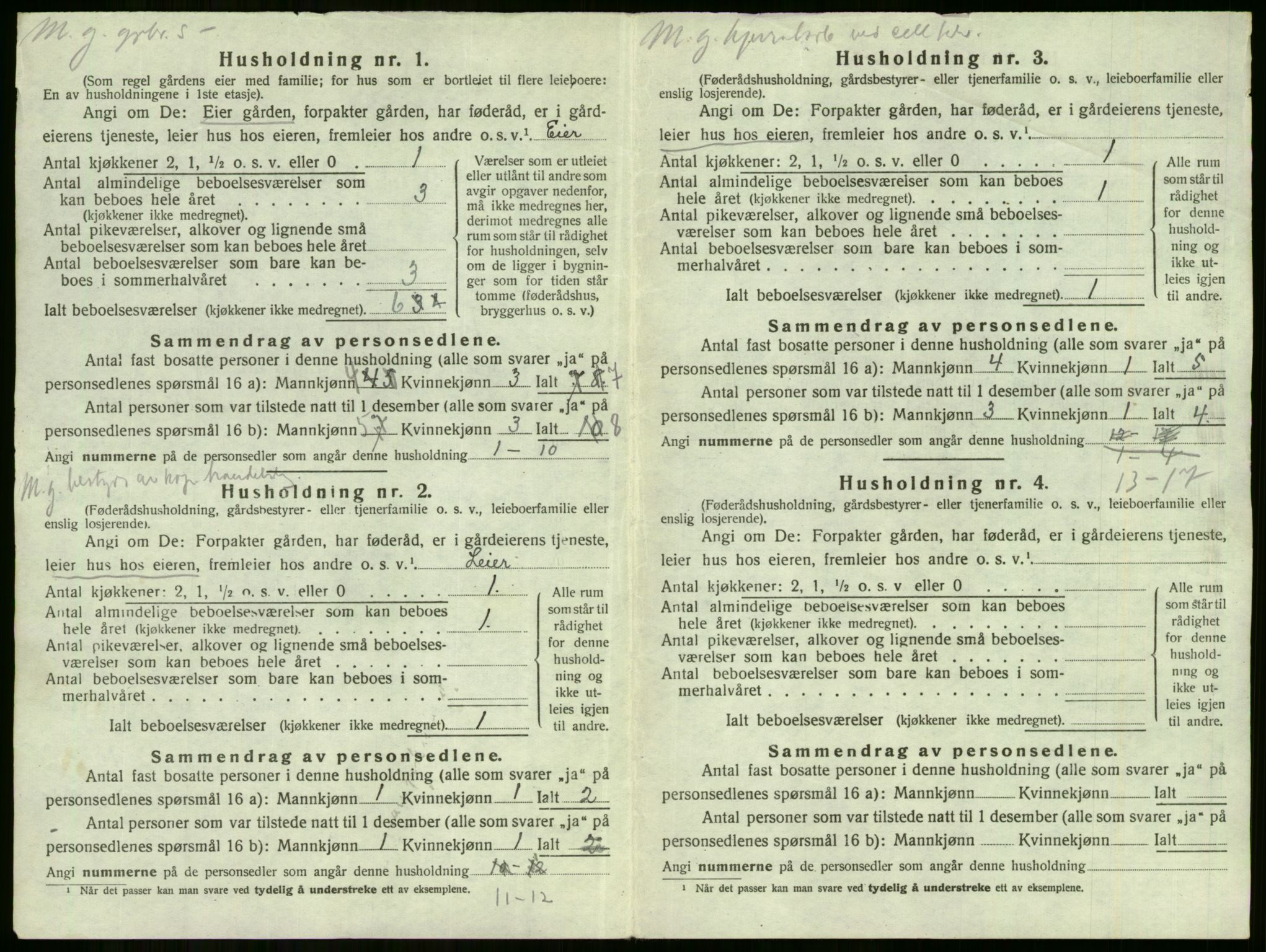 SAKO, 1920 census for Tyristrand, 1920, p. 24