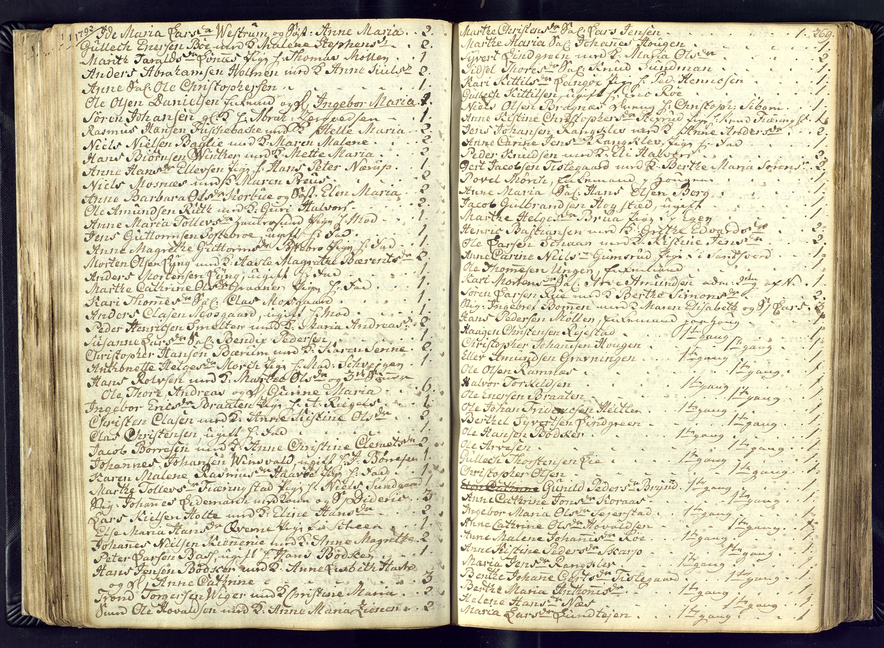 Kongsberg kirkebøker, AV/SAKO-A-22/M/Ma/L0011: Communicants register no. 11, 1788-1795, p. 269