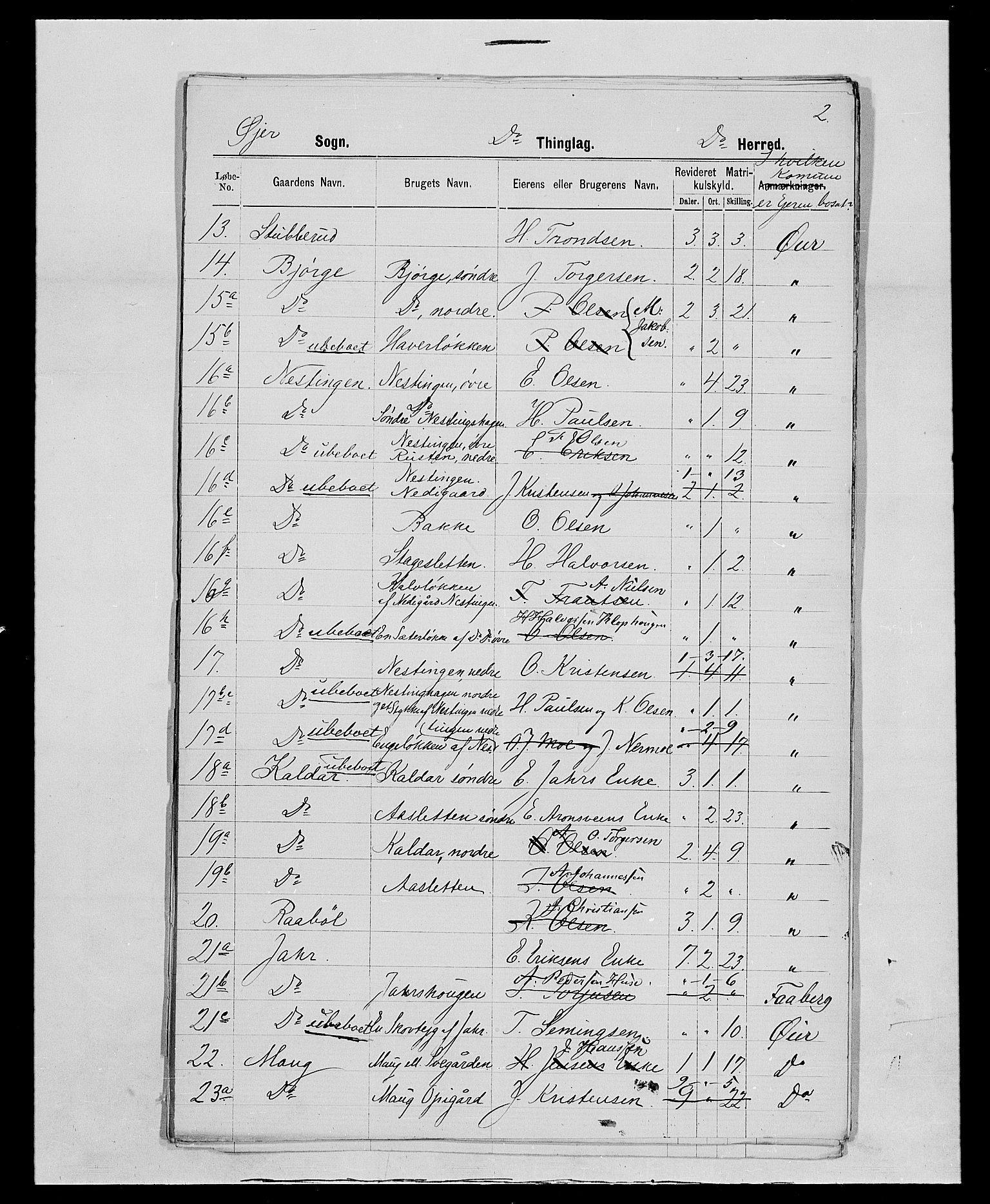 SAH, 1875 census for 0521P Øyer, 1875, p. 47