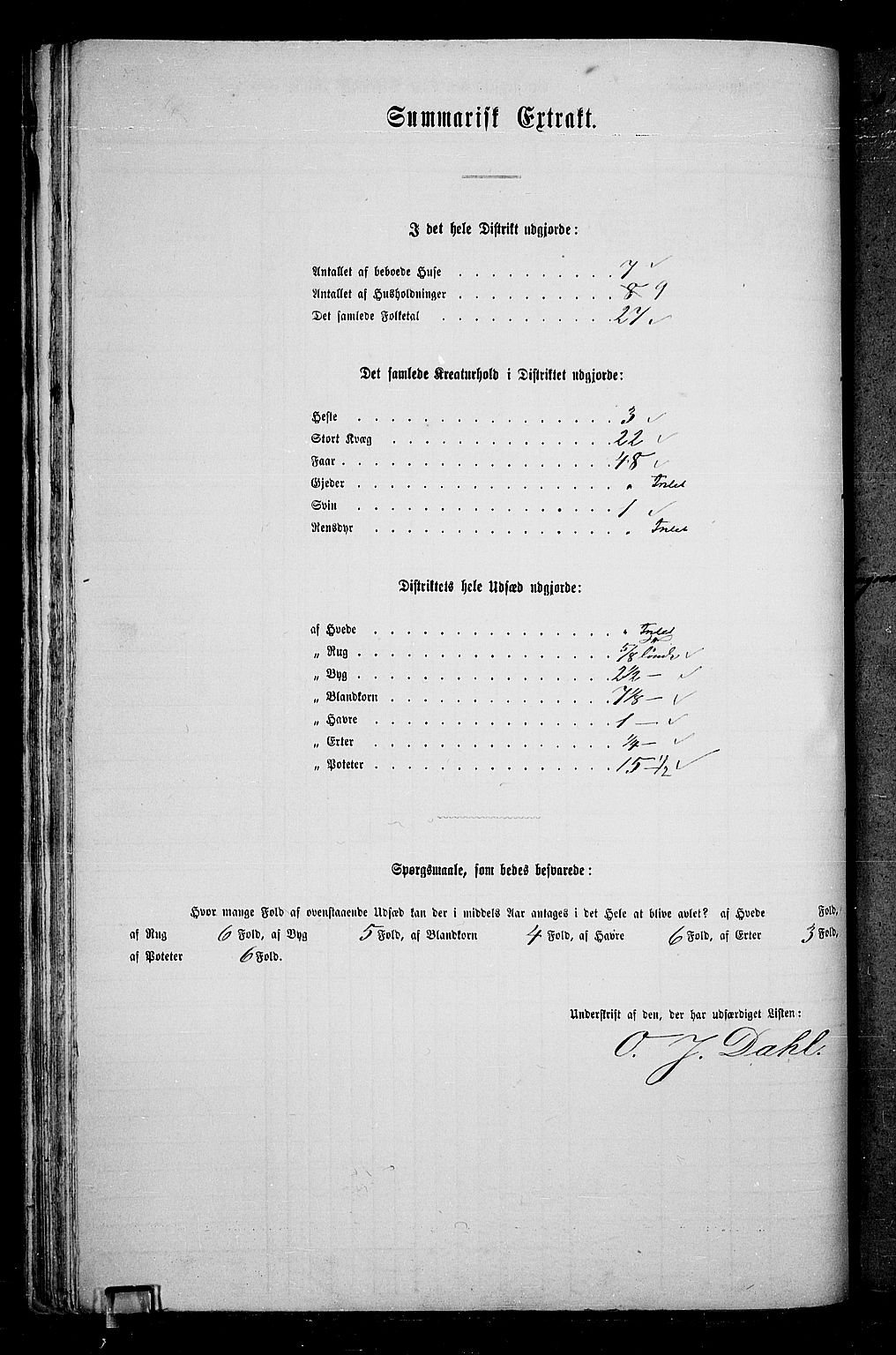 RA, 1865 census for Ringsaker, 1865, p. 308