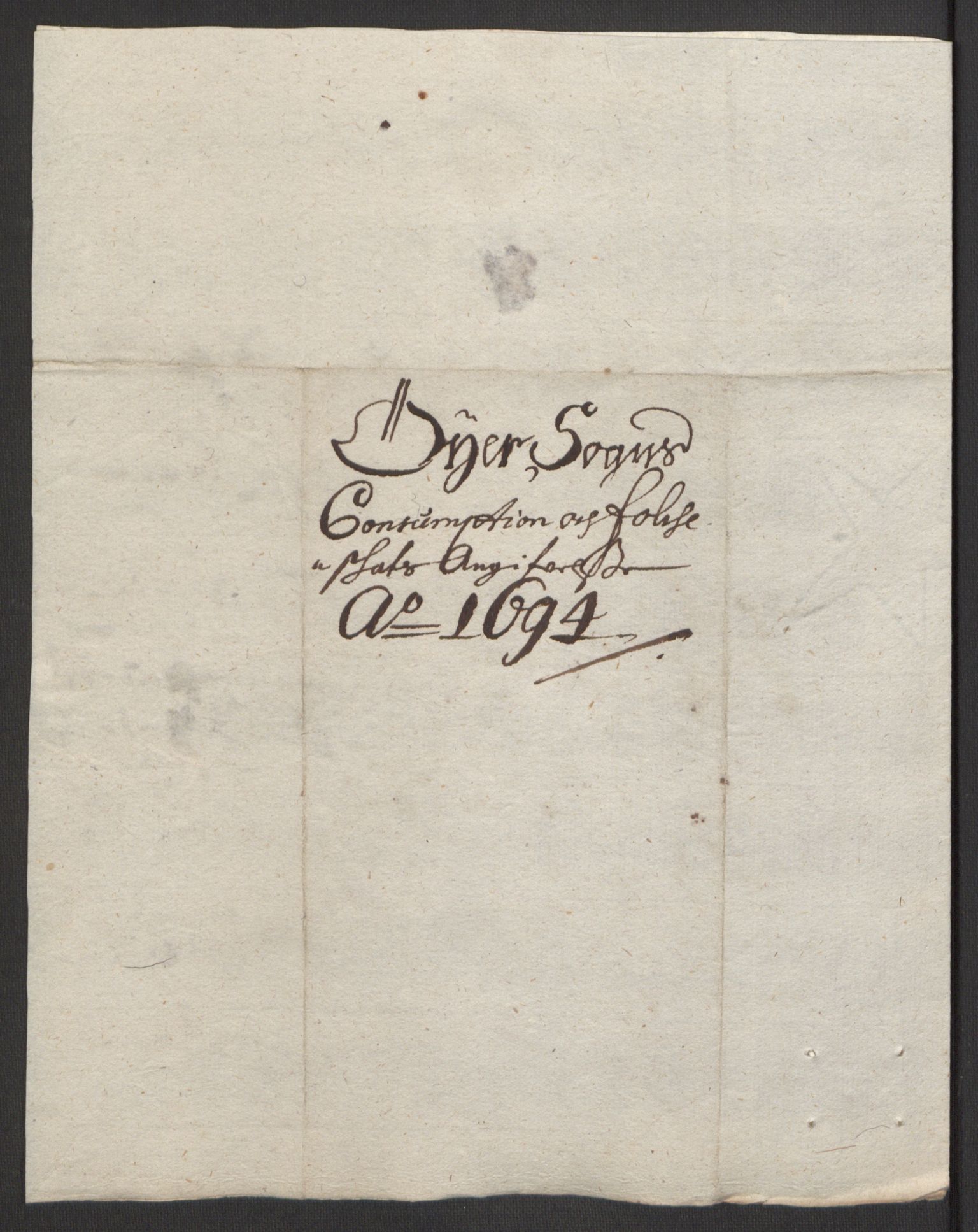 Rentekammeret inntil 1814, Reviderte regnskaper, Fogderegnskap, AV/RA-EA-4092/R17/L1168: Fogderegnskap Gudbrandsdal, 1694, p. 352