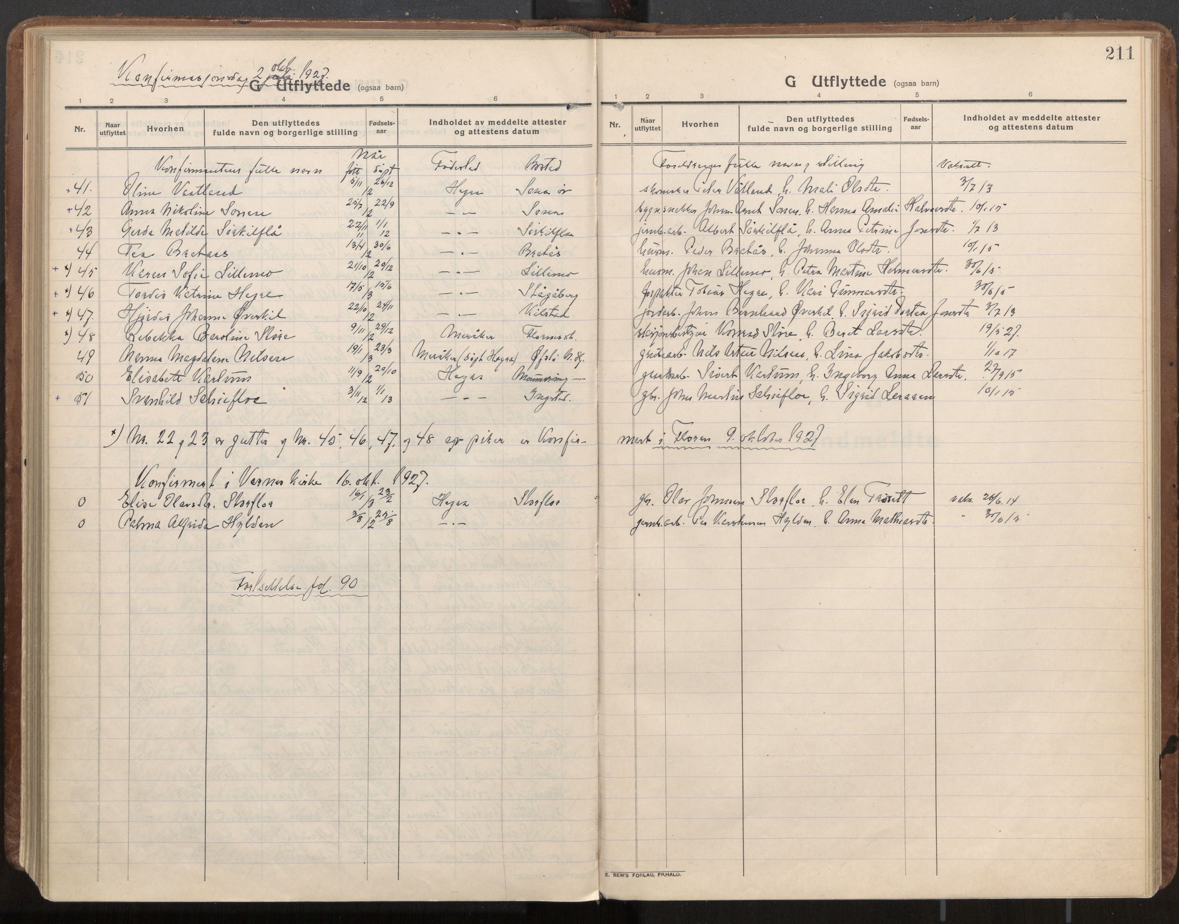 Ministerialprotokoller, klokkerbøker og fødselsregistre - Nord-Trøndelag, SAT/A-1458/703/L0037: Parish register (official) no. 703A10, 1915-1932, p. 211