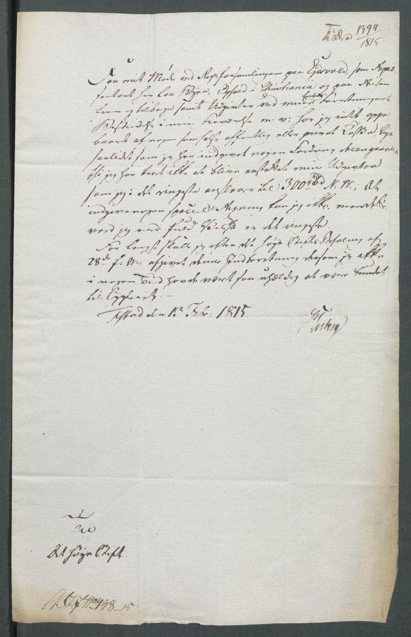 5. departement for finans-, handels- og tollfaget, RA/S-3893/C/Cb/L0014: Regninger fra Riksforsamlingens deputerede, 1814, p. 260