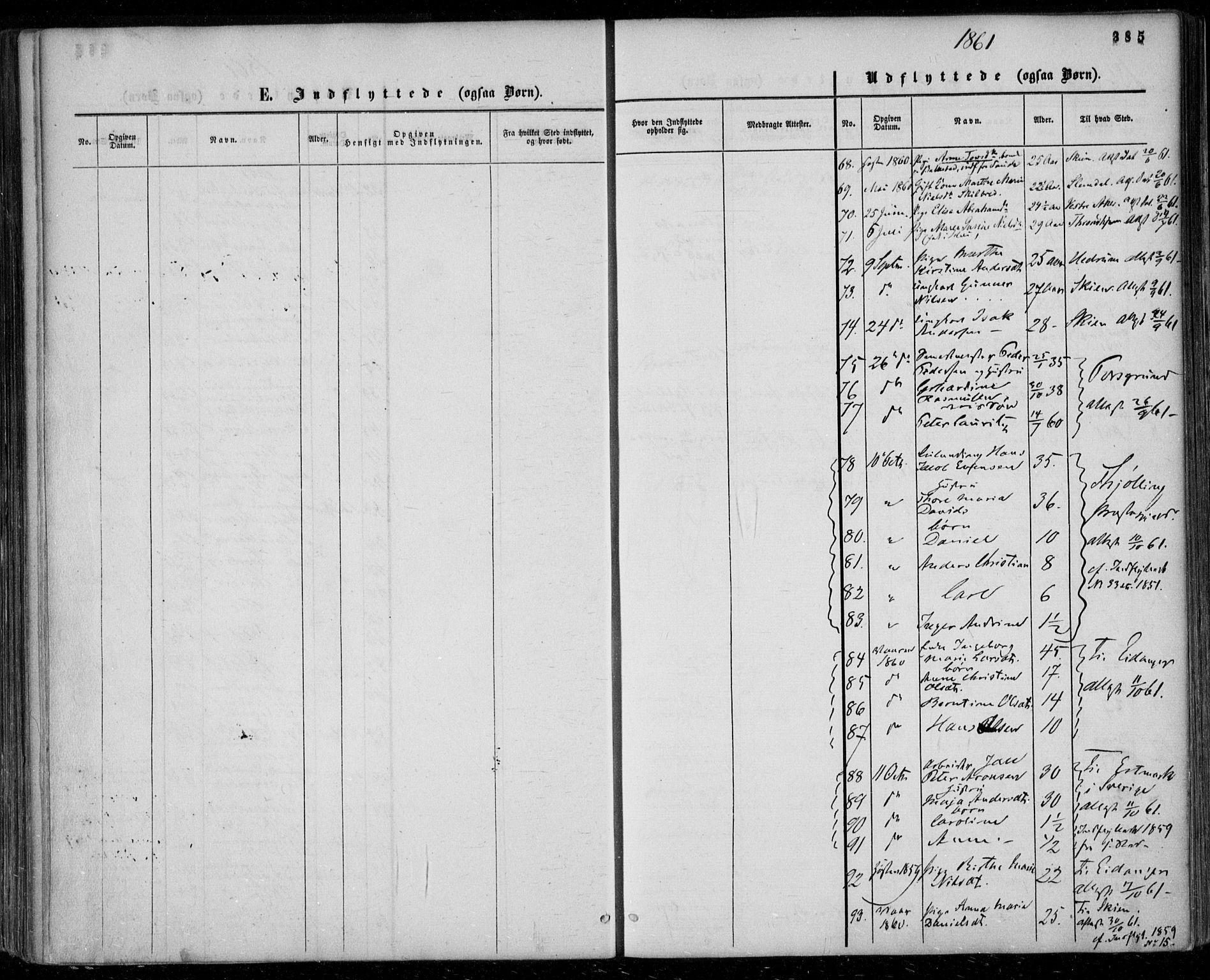 Gjerpen kirkebøker, SAKO/A-265/F/Fa/L0008b: Parish register (official) no. I 8B, 1857-1871, p. 385