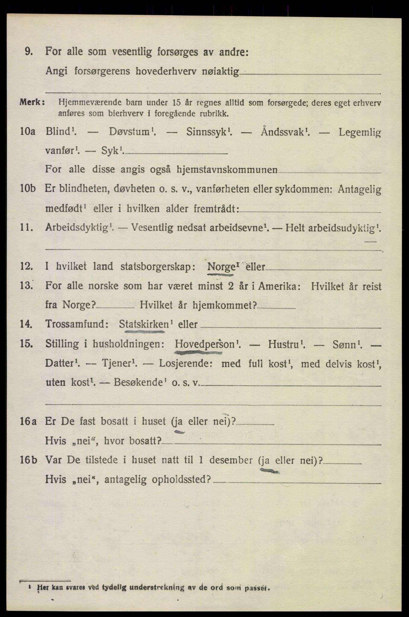 SAH, 1920 census for Åsnes, 1920, p. 9833