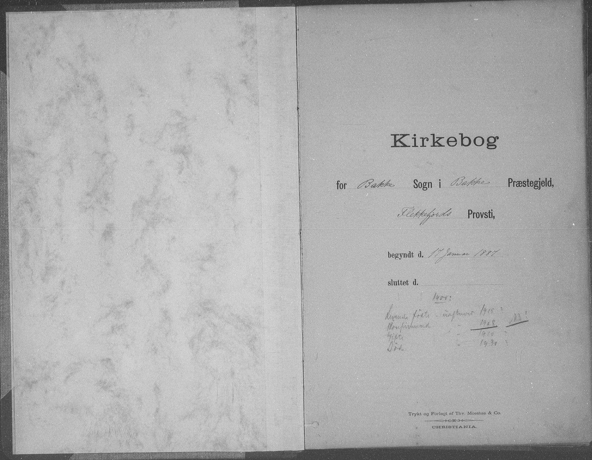 Bakke sokneprestkontor, AV/SAK-1111-0002/F/Fa/Faa/L0008: Parish register (official) no. A 8, 1887-1911