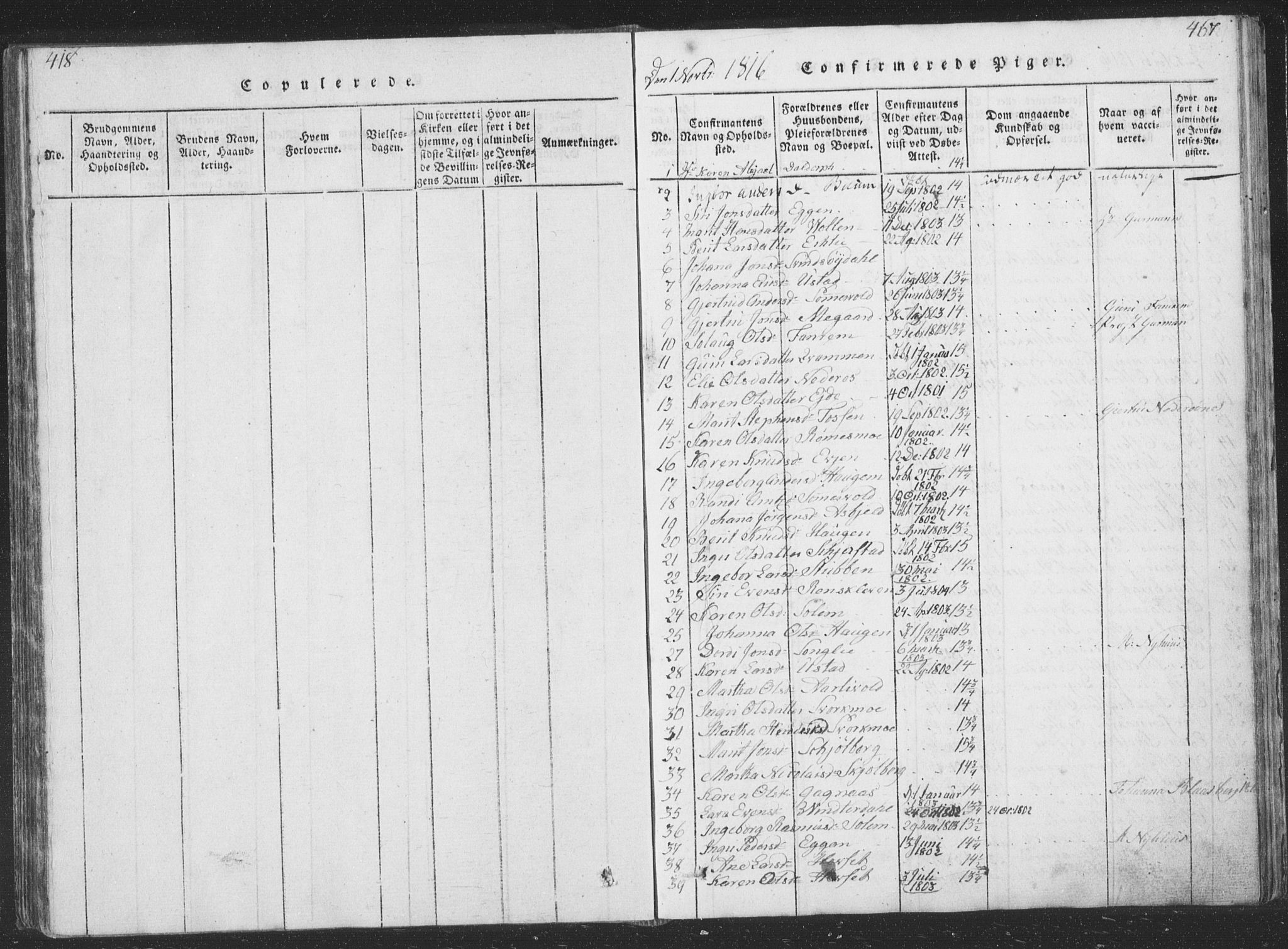 Ministerialprotokoller, klokkerbøker og fødselsregistre - Sør-Trøndelag, SAT/A-1456/668/L0816: Parish register (copy) no. 668C05, 1816-1893, p. 466-467