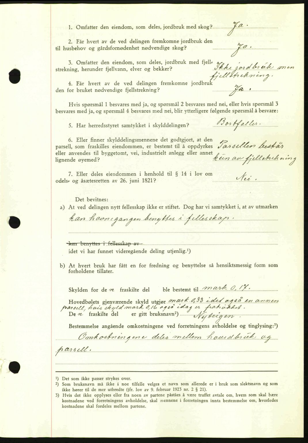 Romsdal sorenskriveri, AV/SAT-A-4149/1/2/2C: Mortgage book no. A11, 1941-1942, Diary no: : 2000/1941