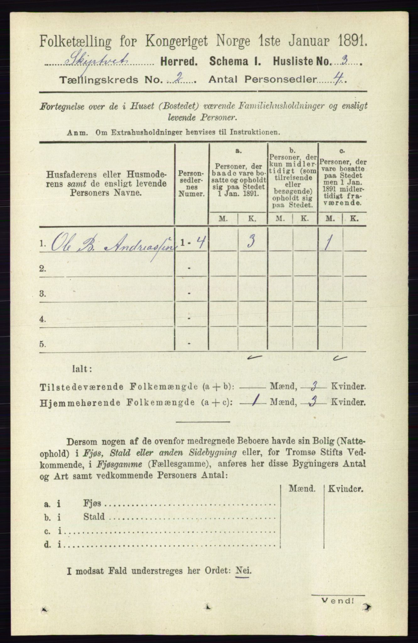 RA, 1891 census for 0127 Skiptvet, 1891, p. 469