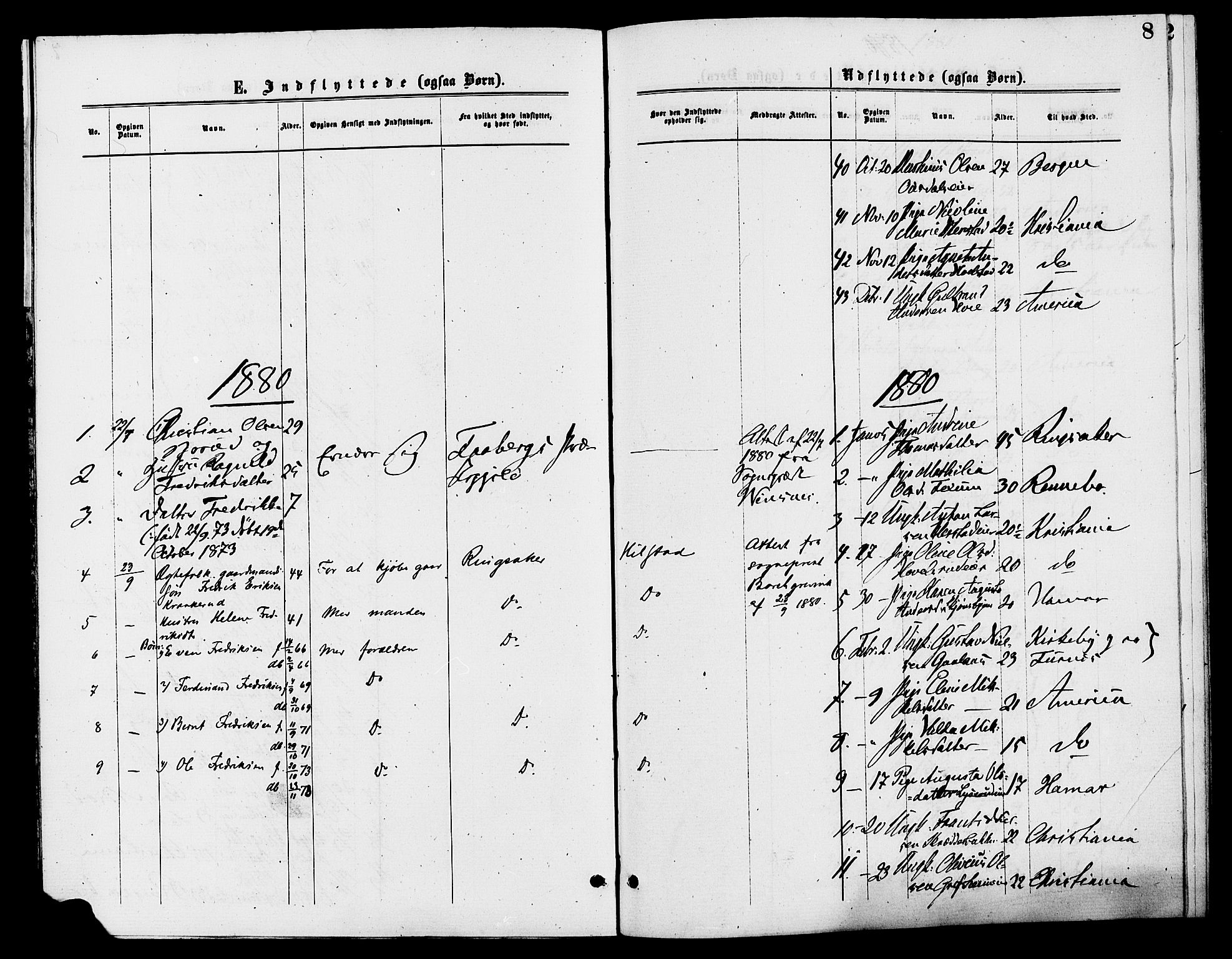 Nes prestekontor, Hedmark, AV/SAH-PREST-020/K/Ka/L0007: Parish register (official) no. 7, 1877-1886, p. 8