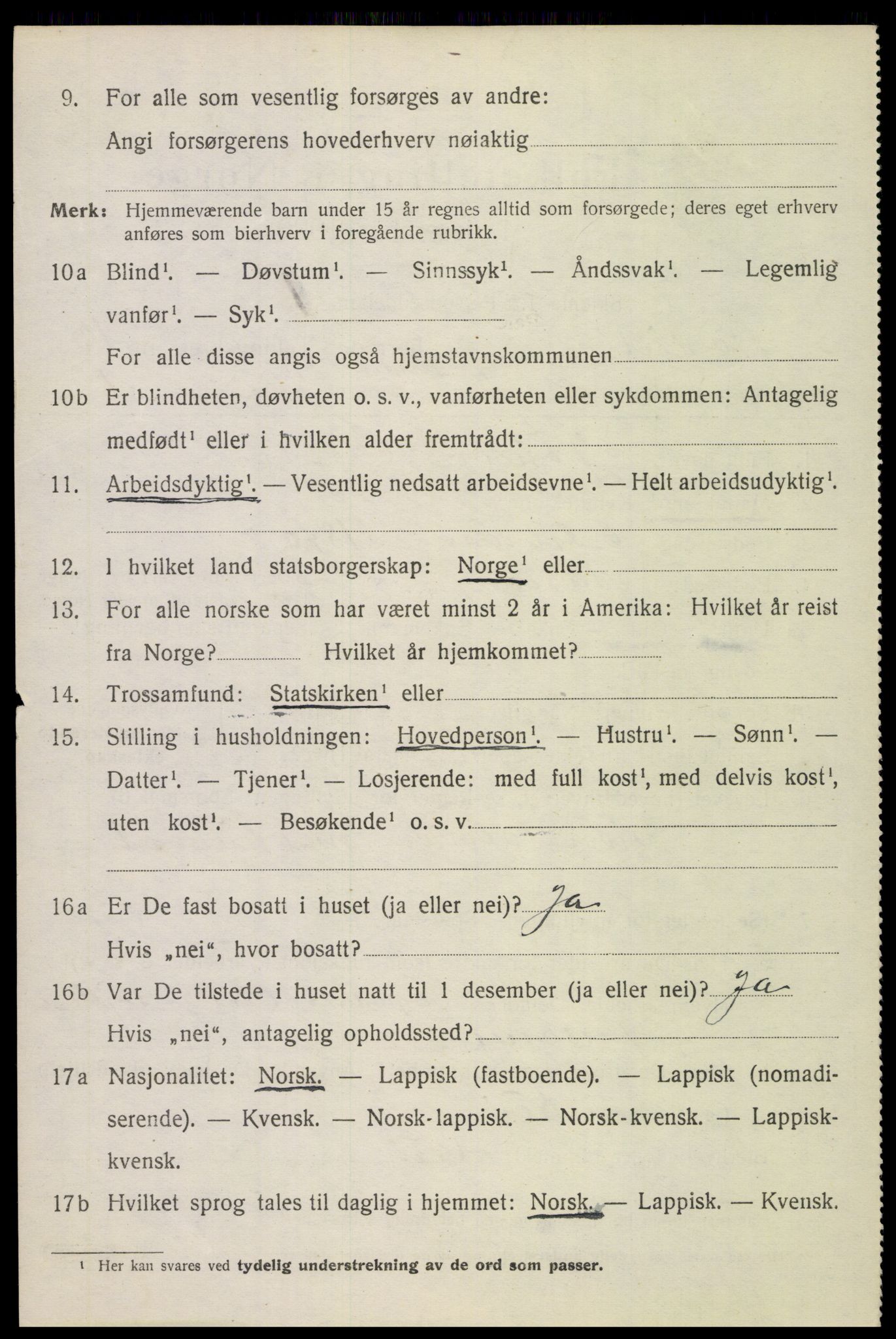 SAT, 1920 census for Bodin, 1920, p. 8449