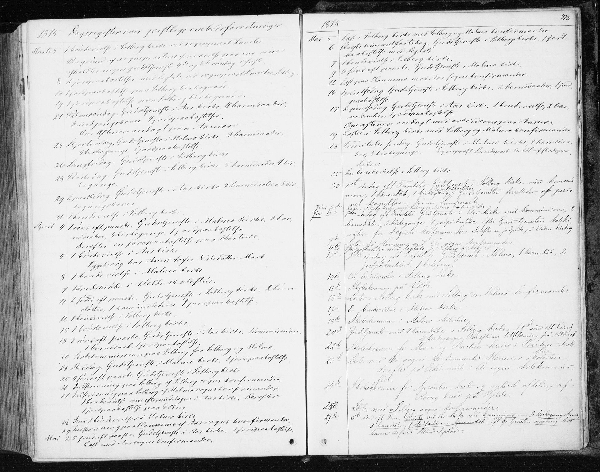 Ministerialprotokoller, klokkerbøker og fødselsregistre - Nord-Trøndelag, SAT/A-1458/741/L0394: Parish register (official) no. 741A08, 1864-1877, p. 472