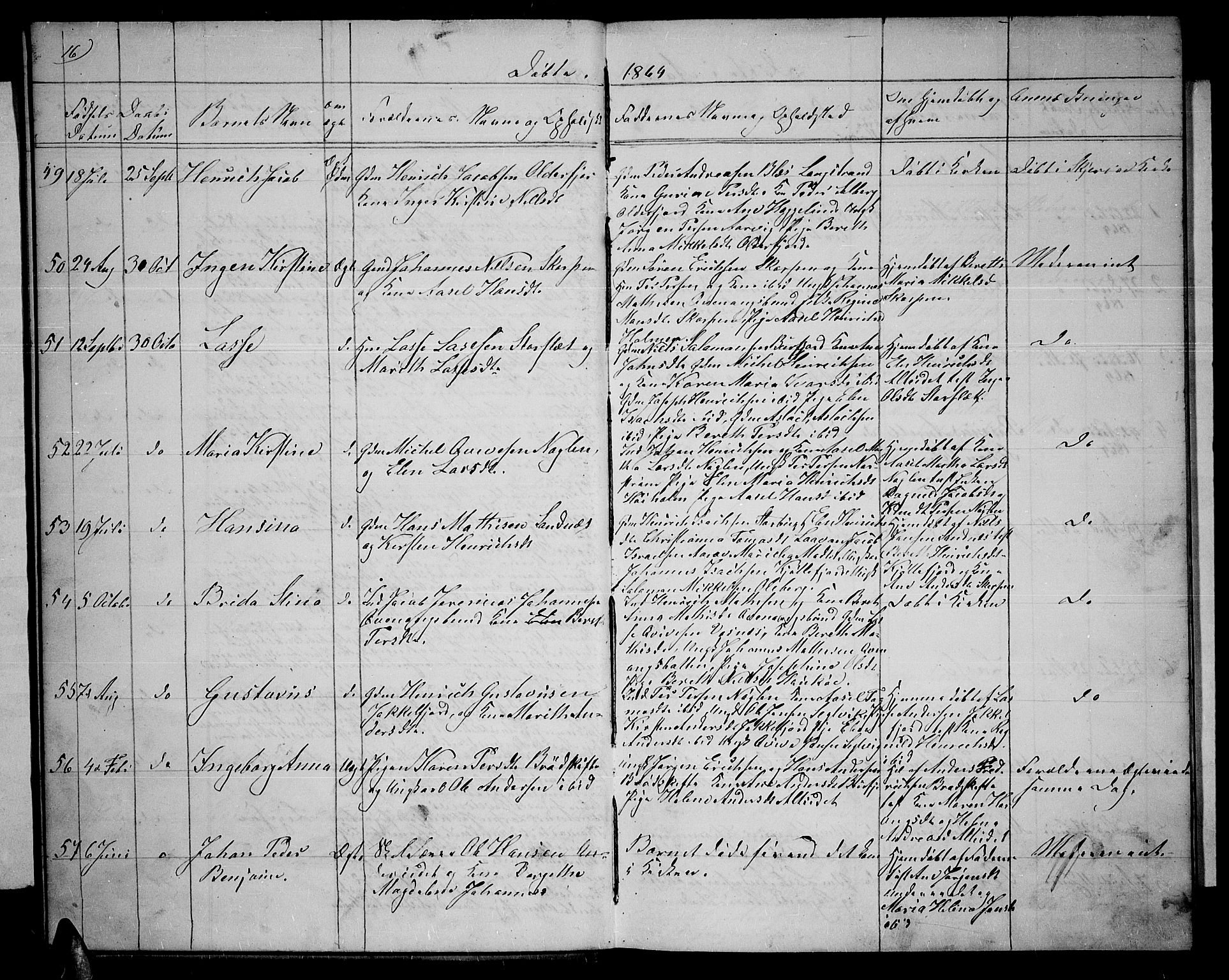 Skjervøy sokneprestkontor, AV/SATØ-S-1300/H/Ha/Hab/L0013klokker: Parish register (copy) no. 13, 1862-1870, p. 16