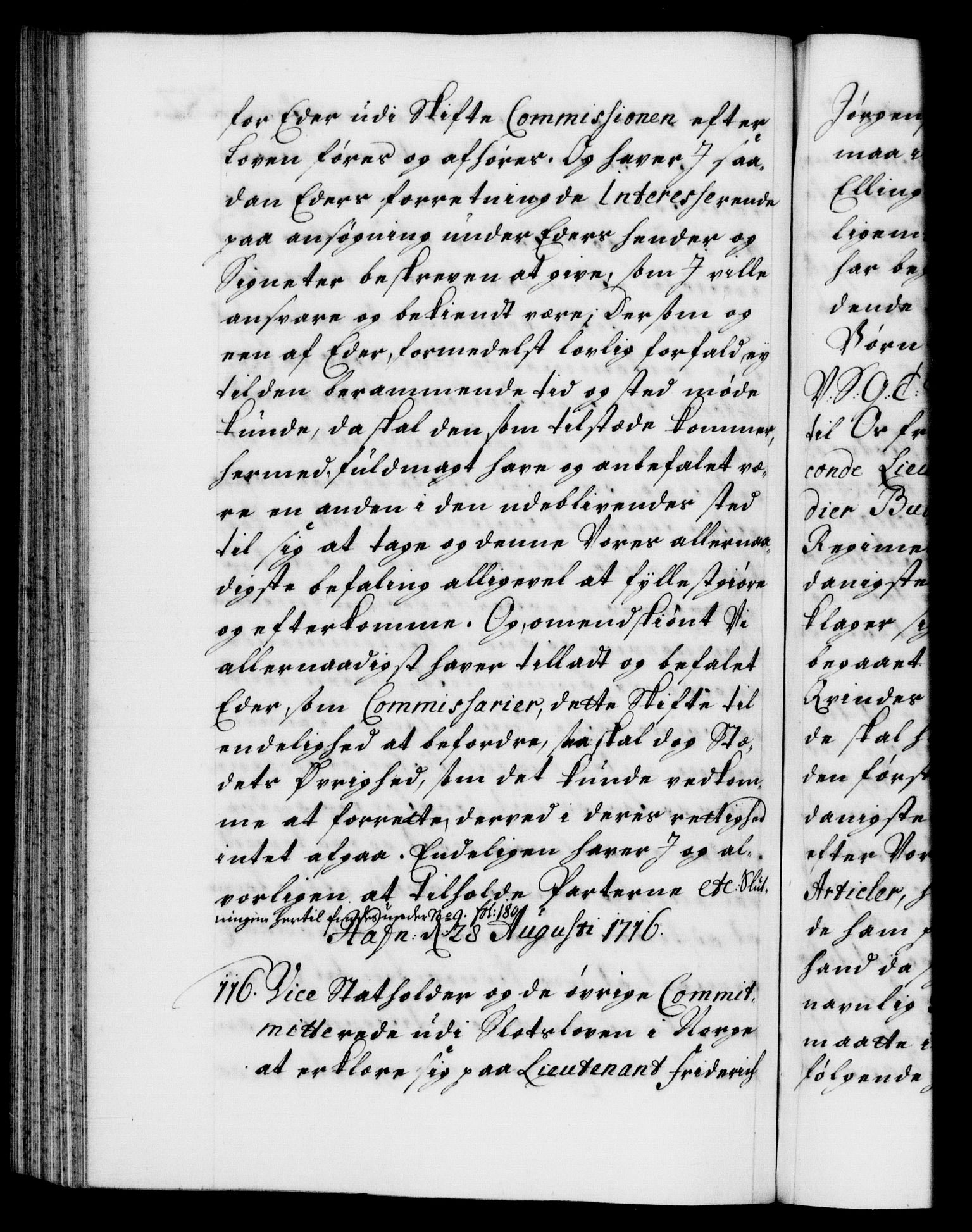 Danske Kanselli 1572-1799, AV/RA-EA-3023/F/Fc/Fca/Fcab/L0020: Norske tegnelser, 1715-1718, p. 282b