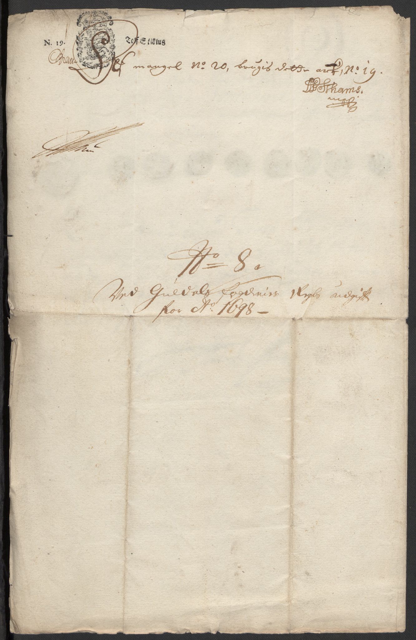 Rentekammeret inntil 1814, Reviderte regnskaper, Fogderegnskap, AV/RA-EA-4092/R60/L3948: Fogderegnskap Orkdal og Gauldal, 1698, p. 426