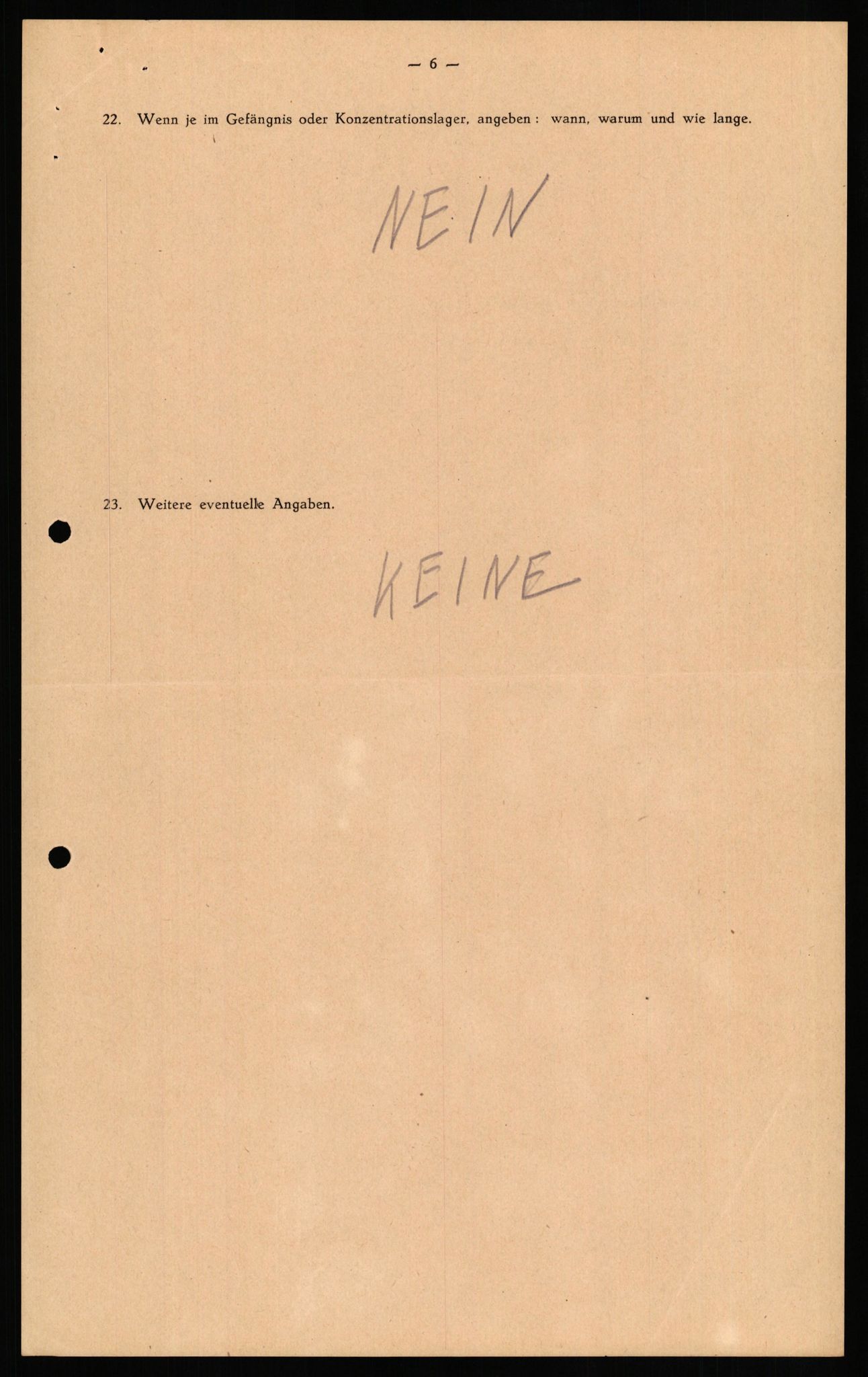 Forsvaret, Forsvarets overkommando II, AV/RA-RAFA-3915/D/Db/L0026: CI Questionaires. Tyske okkupasjonsstyrker i Norge. Tyskere., 1945-1946, p. 346