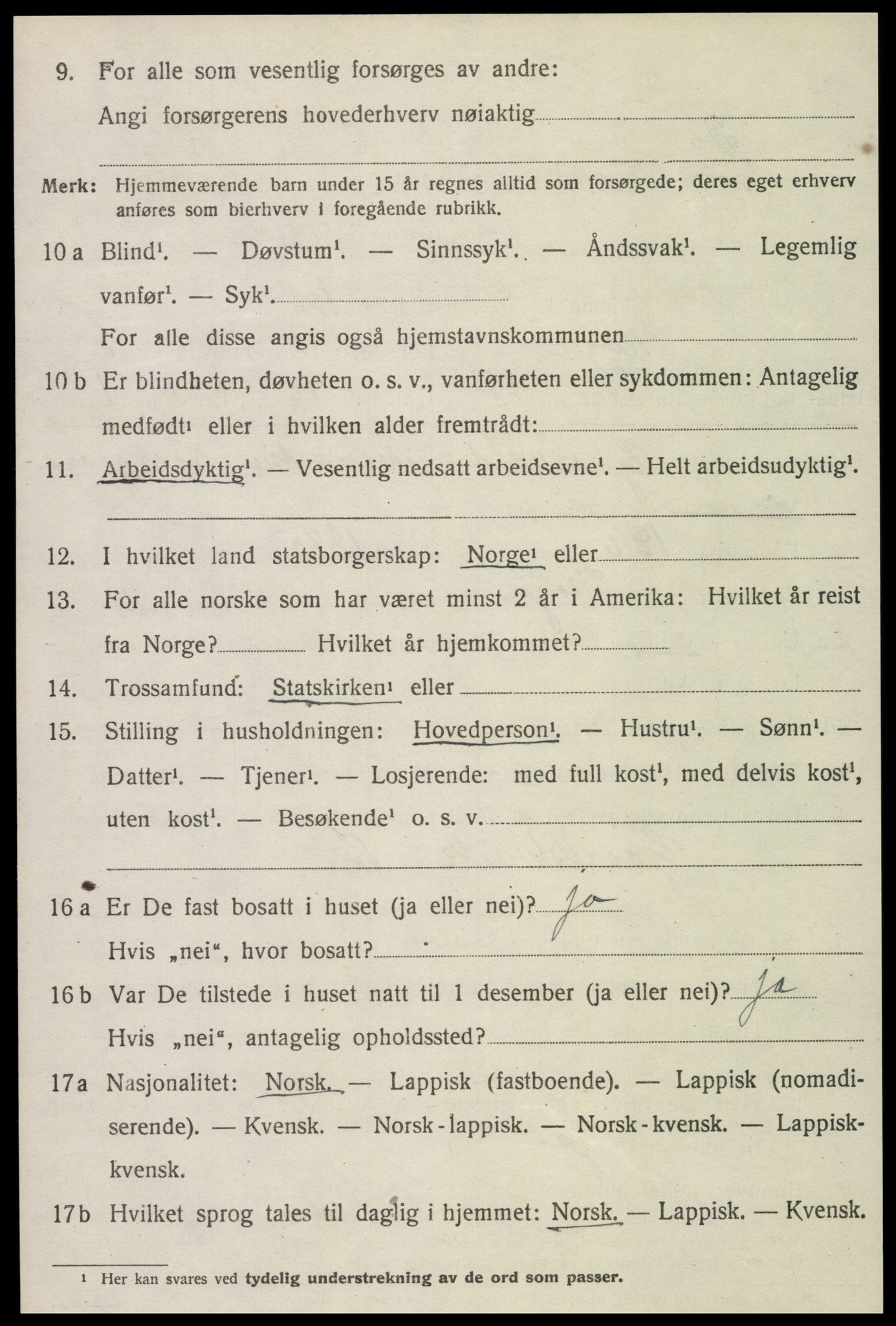 SAT, 1920 census for Skogn, 1920, p. 4796