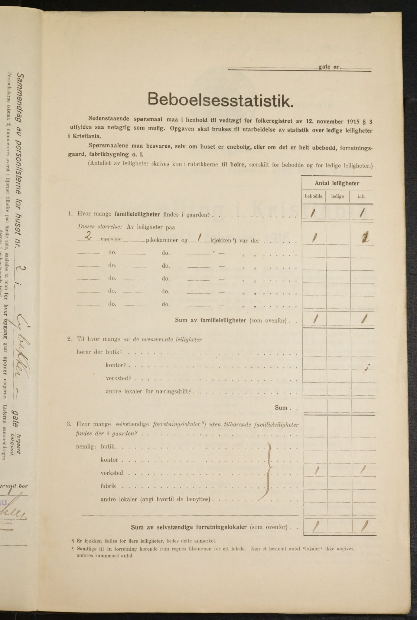 OBA, Municipal Census 1916 for Kristiania, 1916, p. 59741