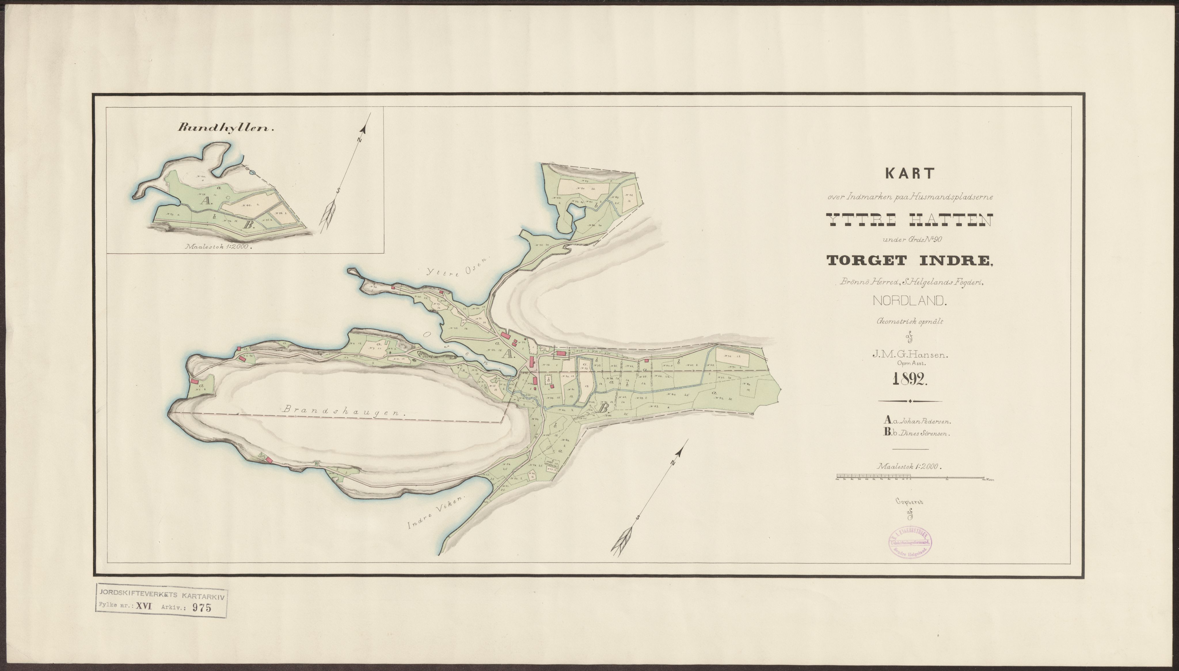 Jordskifteverkets kartarkiv, RA/S-3929/T, 1859-1988, p. 1124