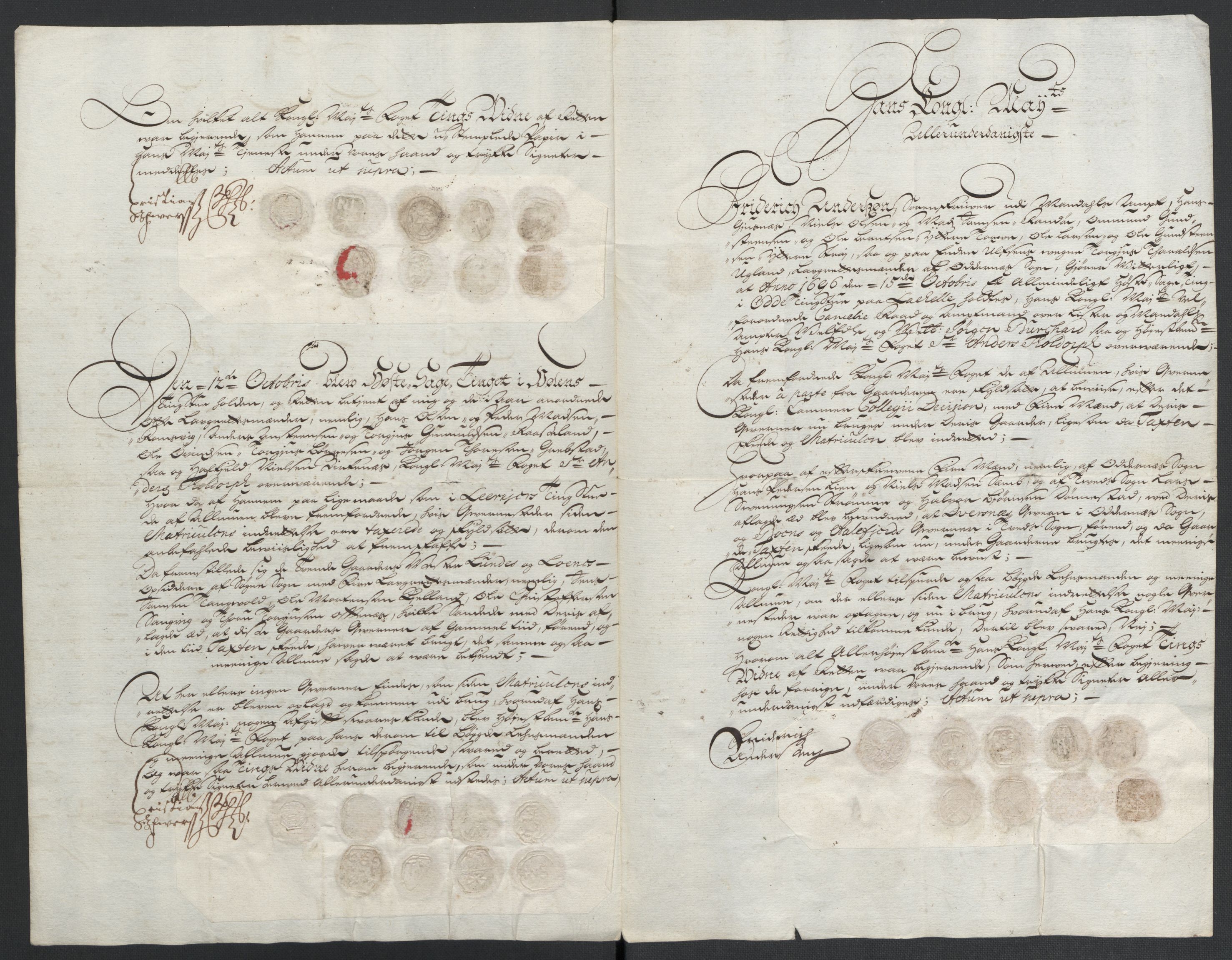 Rentekammeret inntil 1814, Reviderte regnskaper, Fogderegnskap, AV/RA-EA-4092/R43/L2546: Fogderegnskap Lista og Mandal, 1696-1697, p. 28