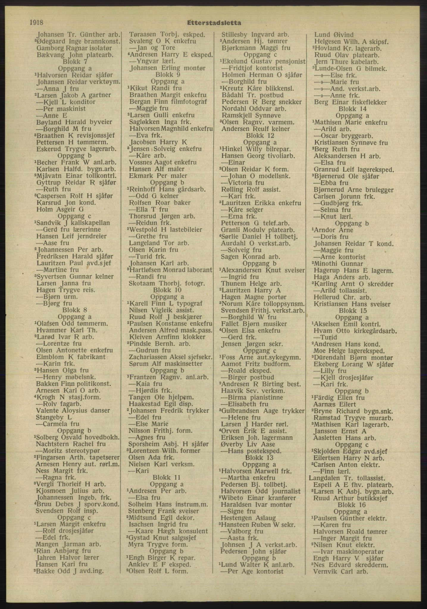 Kristiania/Oslo adressebok, PUBL/-, 1955, p. 1918