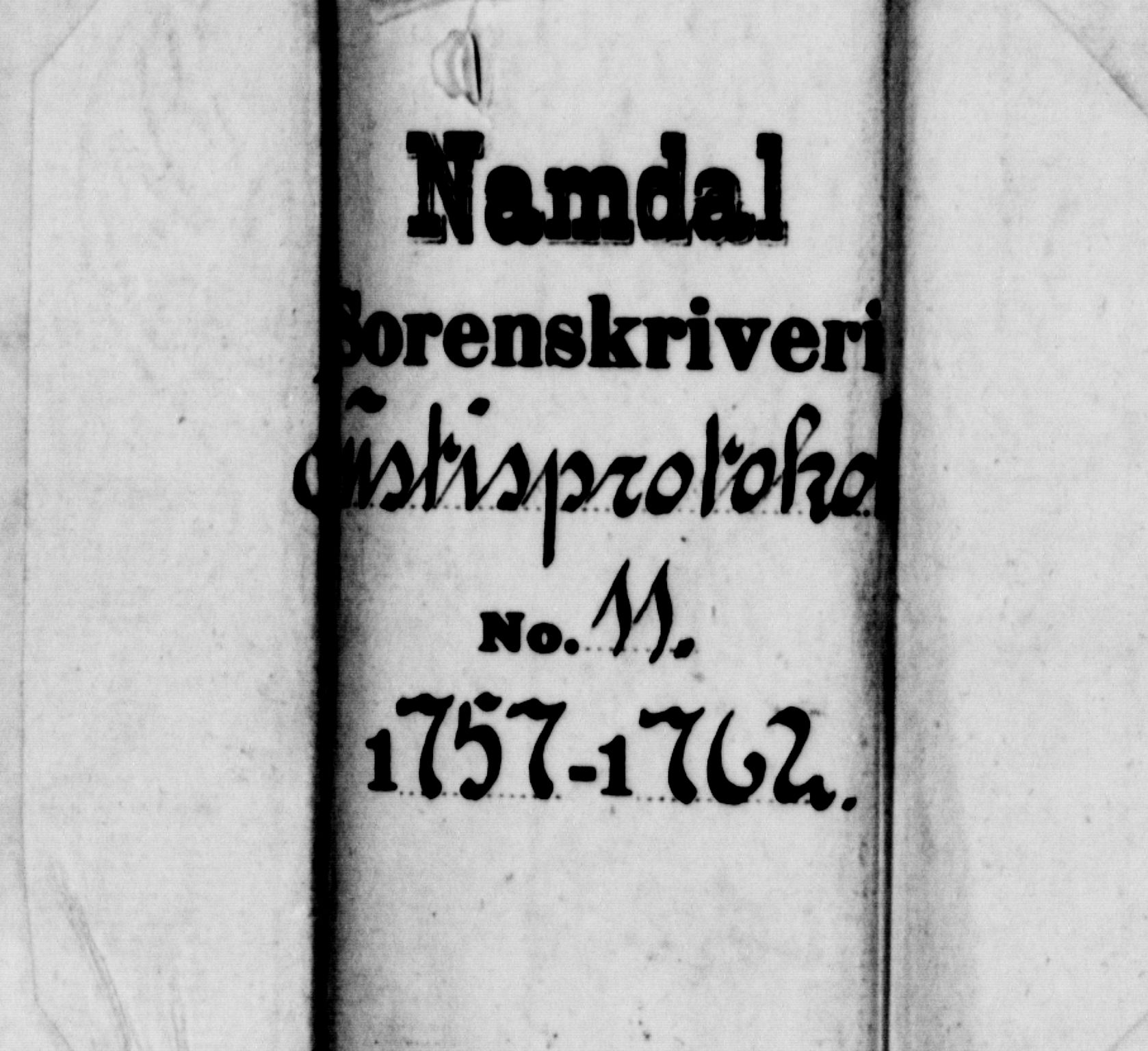 Namdal sorenskriveri, SAT/A-4133/1/1/1A/L0011: Tingbok, 1757-1762