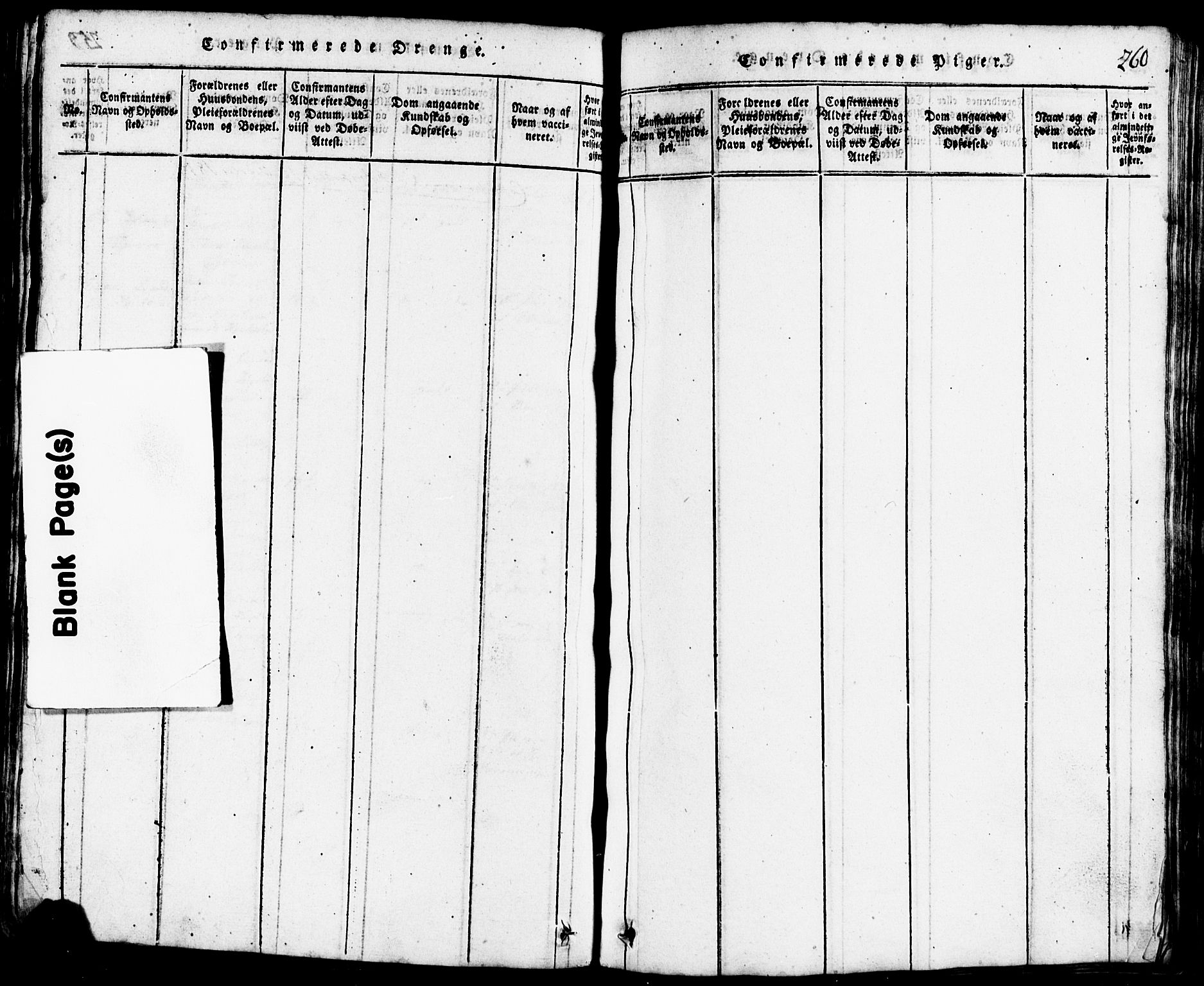 Lund sokneprestkontor, AV/SAST-A-101809/S07/L0001: Parish register (copy) no. B 1, 1815-1853, p. 260