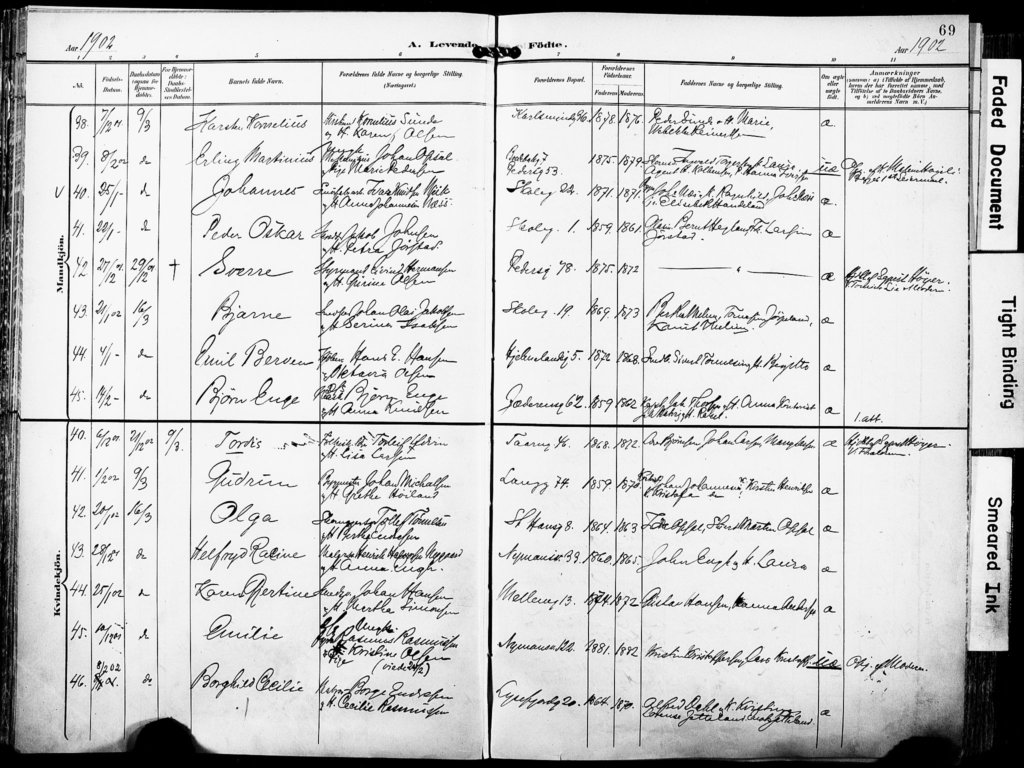 St. Johannes sokneprestkontor, SAST/A-101814/001/30/30BA/L0007: Parish register (official) no. A 7, 1900-1910, p. 69