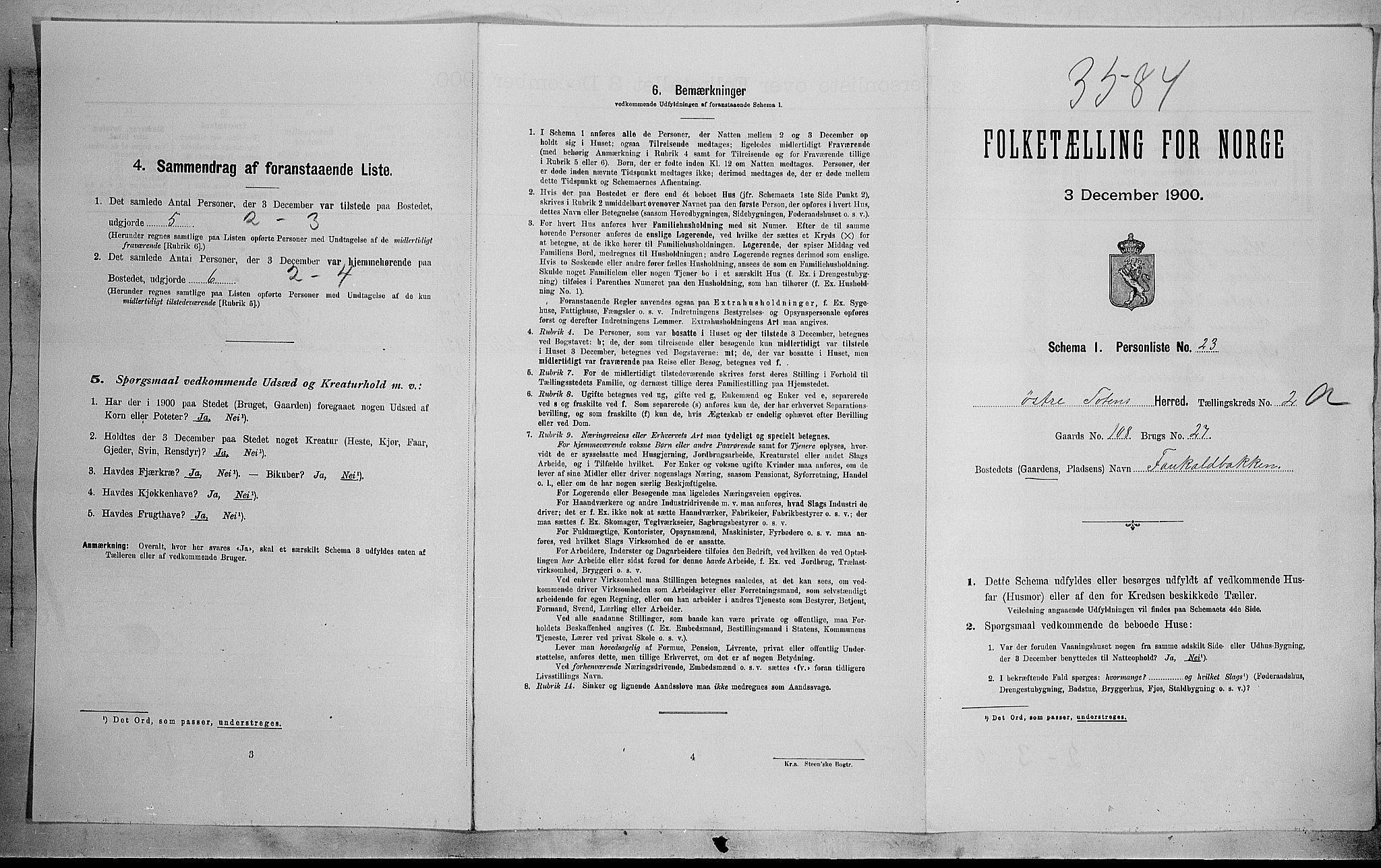 SAH, 1900 census for Østre Toten, 1900, p. 391