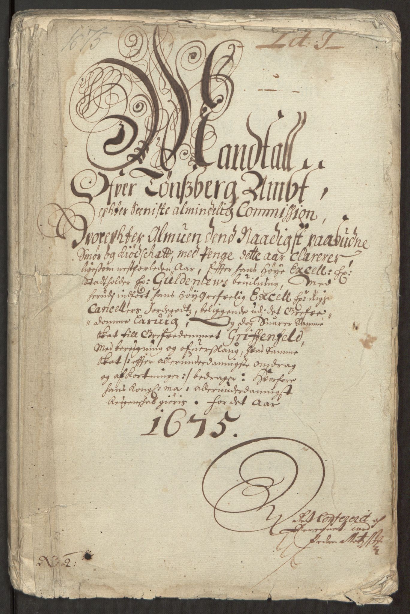 Rentekammeret inntil 1814, Reviderte regnskaper, Fogderegnskap, RA/EA-4092/R32/L1843: Fogderegnskap Jarlsberg grevskap, 1674-1675, p. 330