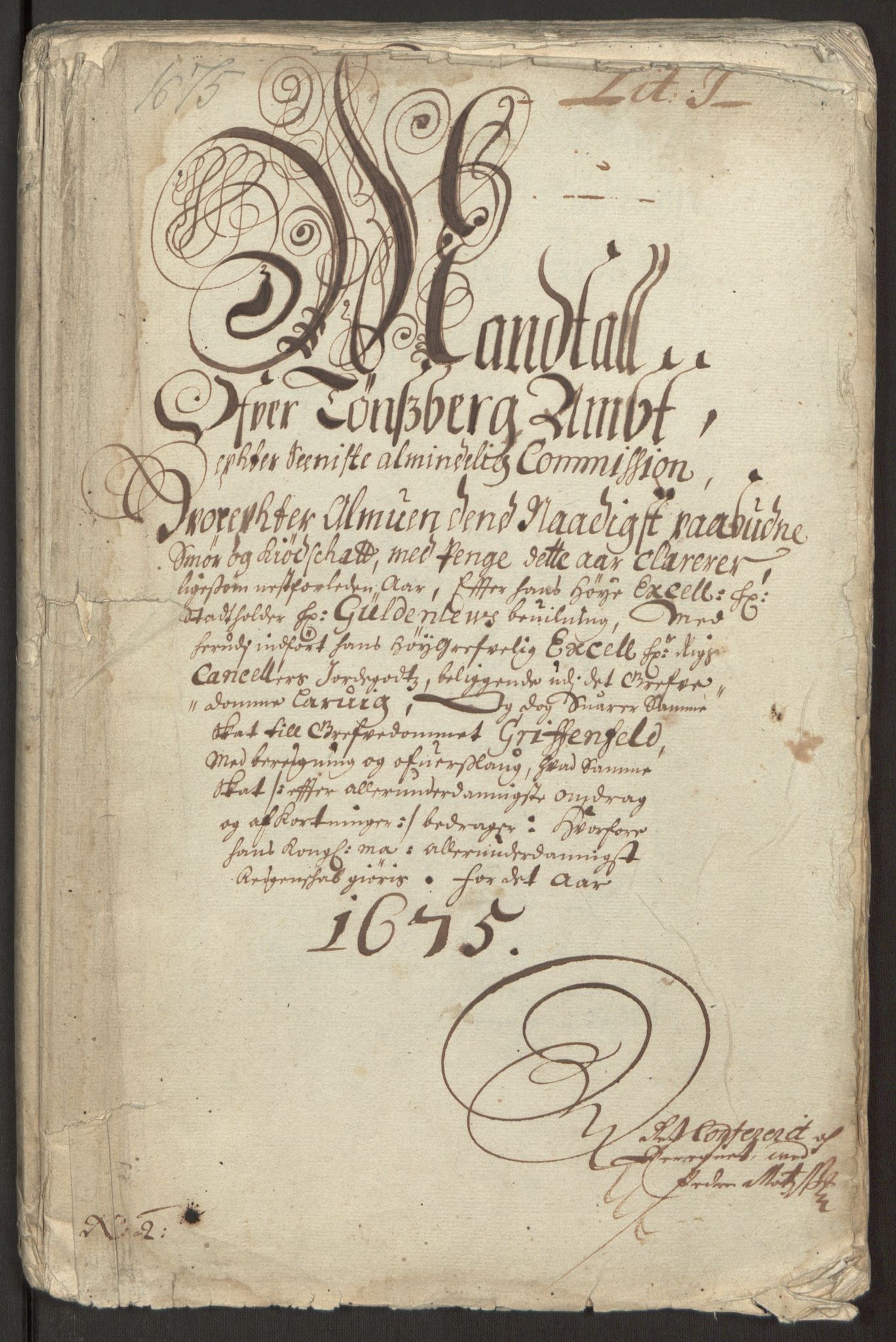 Rentekammeret inntil 1814, Reviderte regnskaper, Fogderegnskap, AV/RA-EA-4092/R32/L1843: Fogderegnskap Jarlsberg grevskap, 1674-1675, p. 330