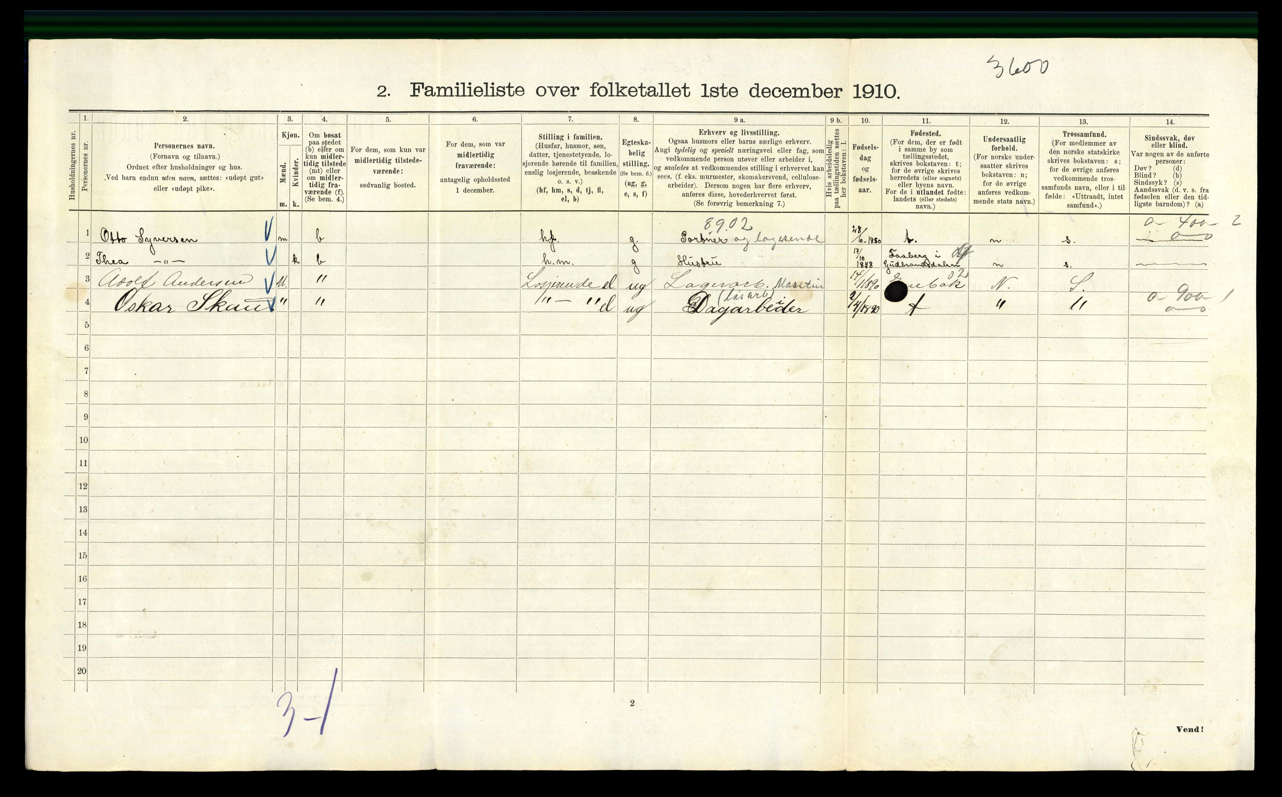 RA, 1910 census for Kristiania, 1910, p. 45914