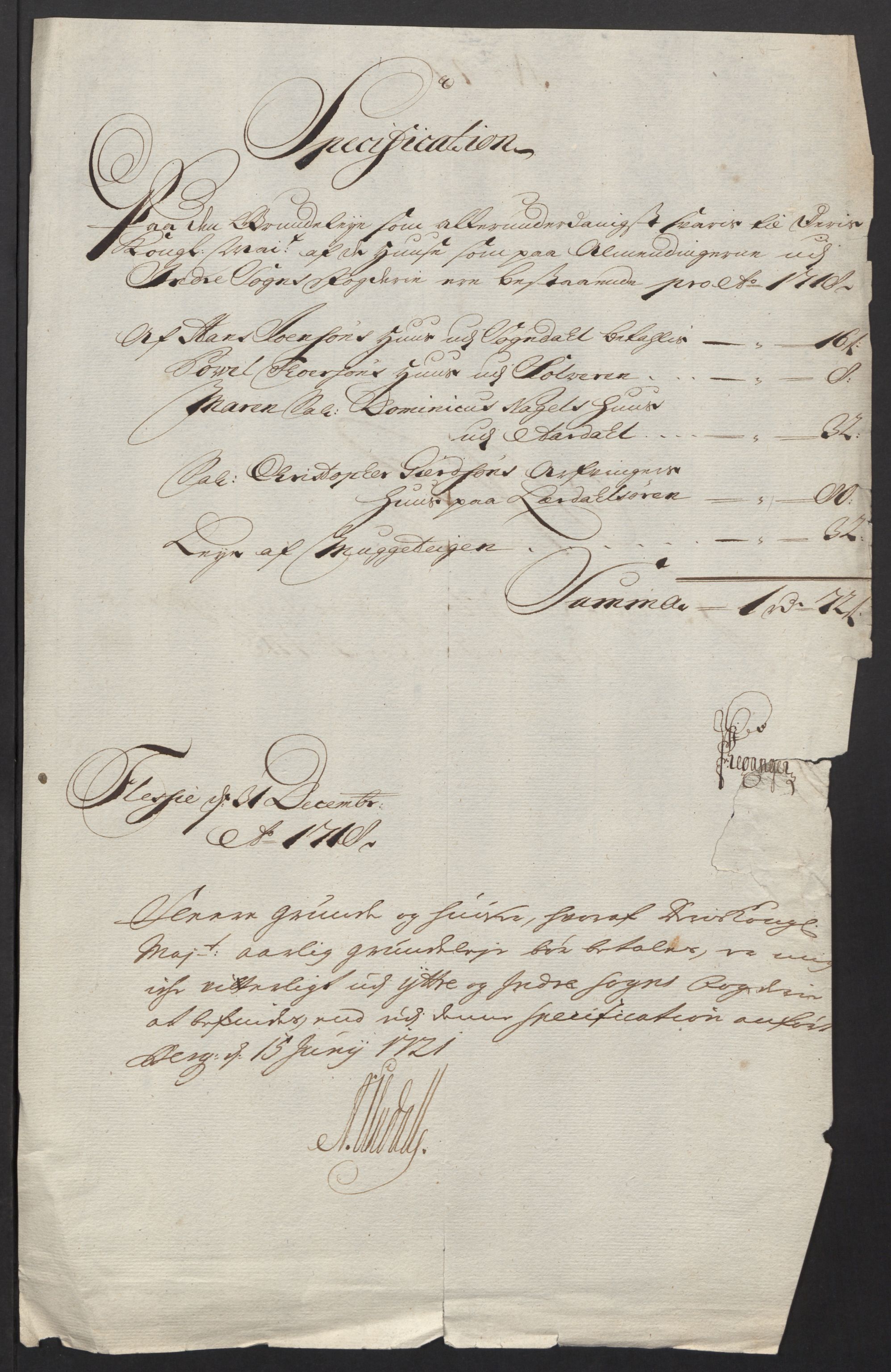 Rentekammeret inntil 1814, Reviderte regnskaper, Fogderegnskap, AV/RA-EA-4092/R52/L3321: Fogderegnskap Sogn, 1717-1718, p. 690