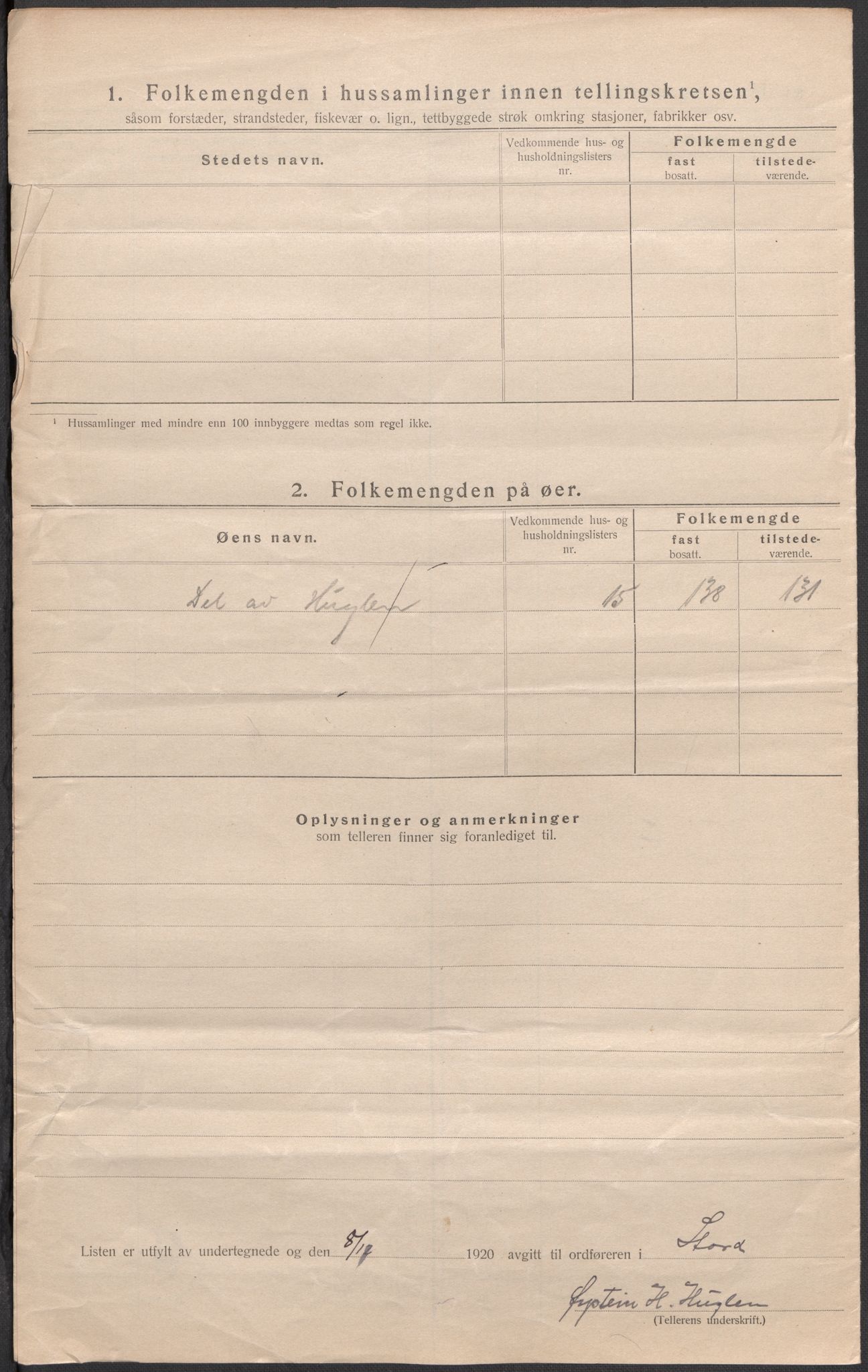 SAB, 1920 census for Stord, 1920, p. 10