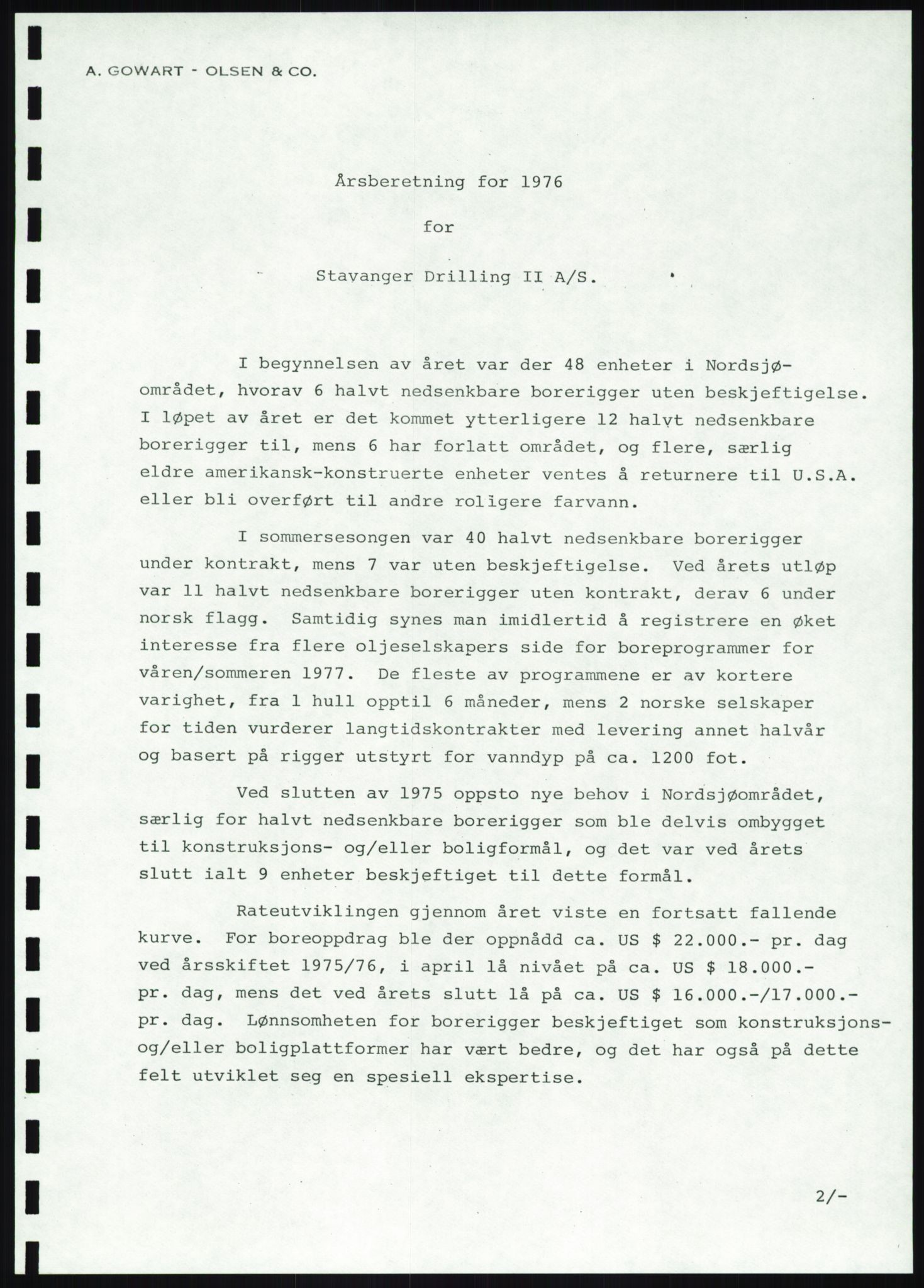 Pa 1503 - Stavanger Drilling AS, AV/SAST-A-101906/A/Ac/L0001: Årsberetninger, 1974-1978, p. 248