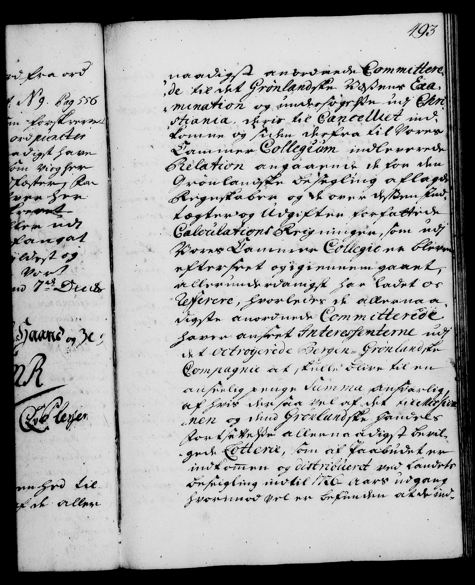 Rentekammeret, Kammerkanselliet, AV/RA-EA-3111/G/Gg/Gga/L0003: Norsk ekspedisjonsprotokoll med register (merket RK 53.3), 1727-1734, p. 493