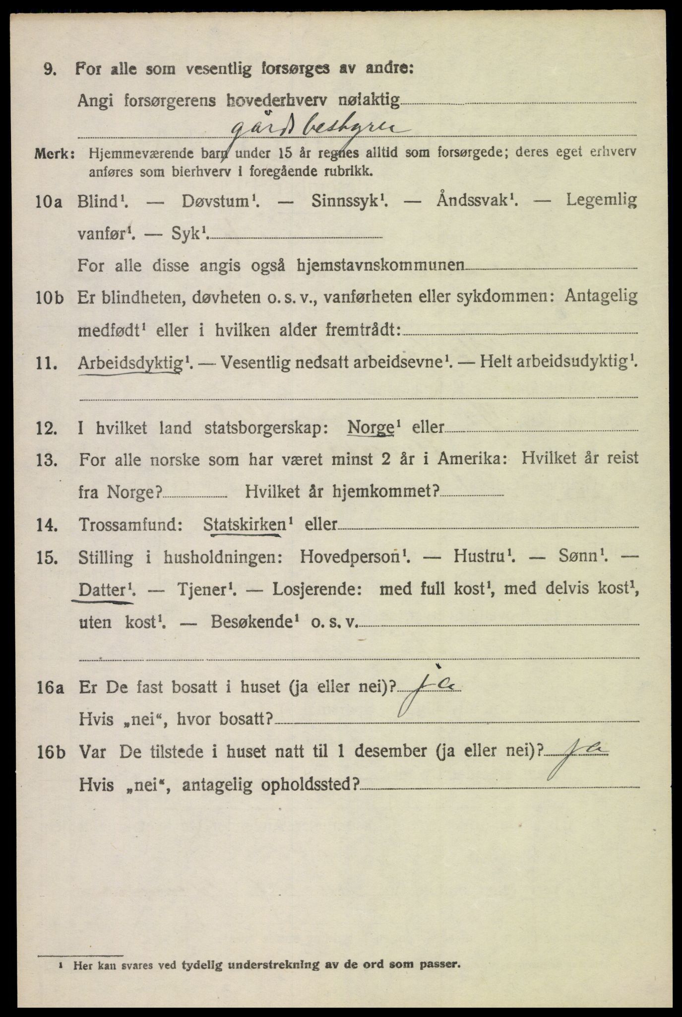 SAH, 1920 census for Jevnaker, 1920, p. 8838