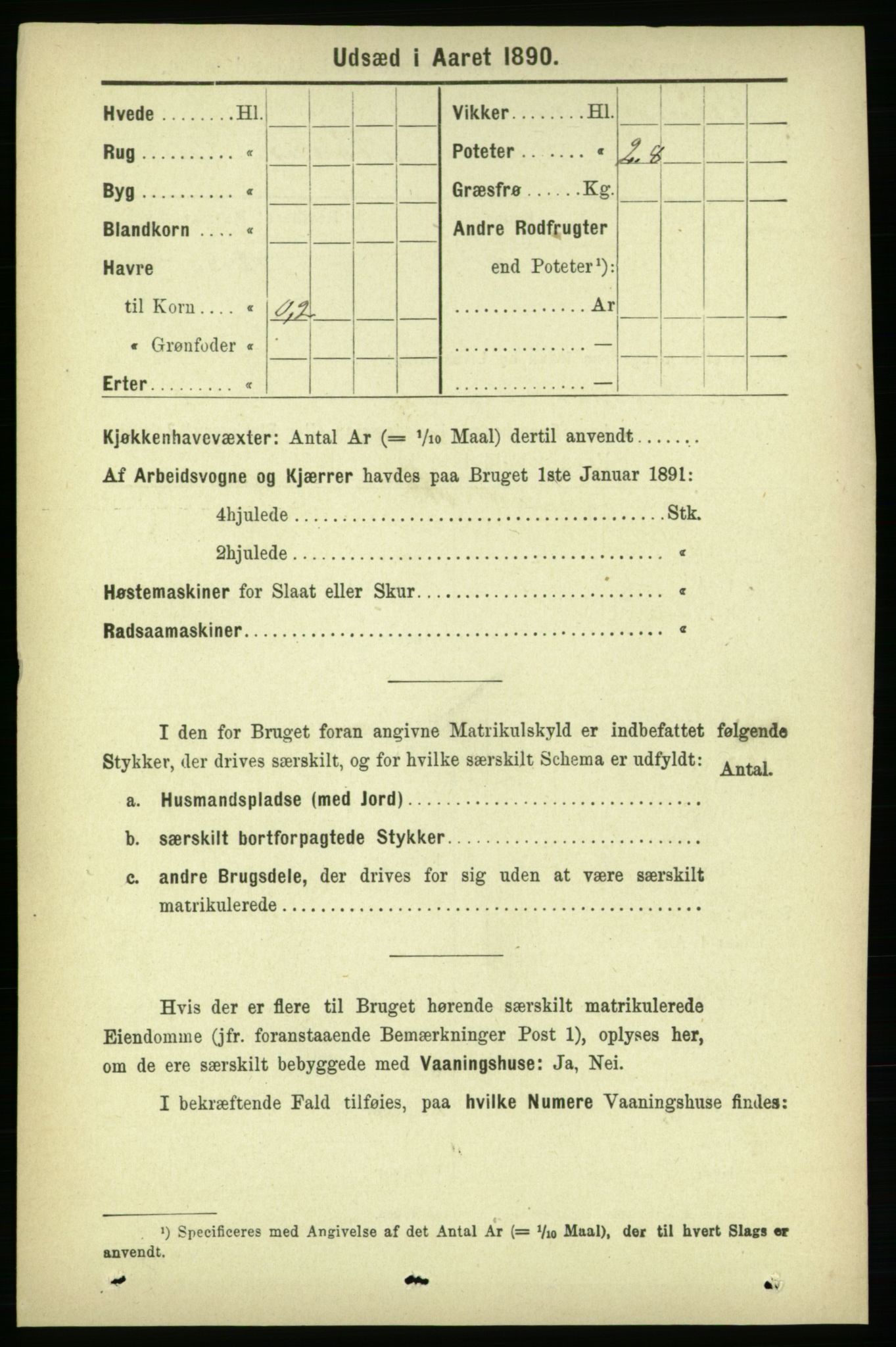 RA, 1891 census for 1654 Leinstrand, 1891, p. 1412