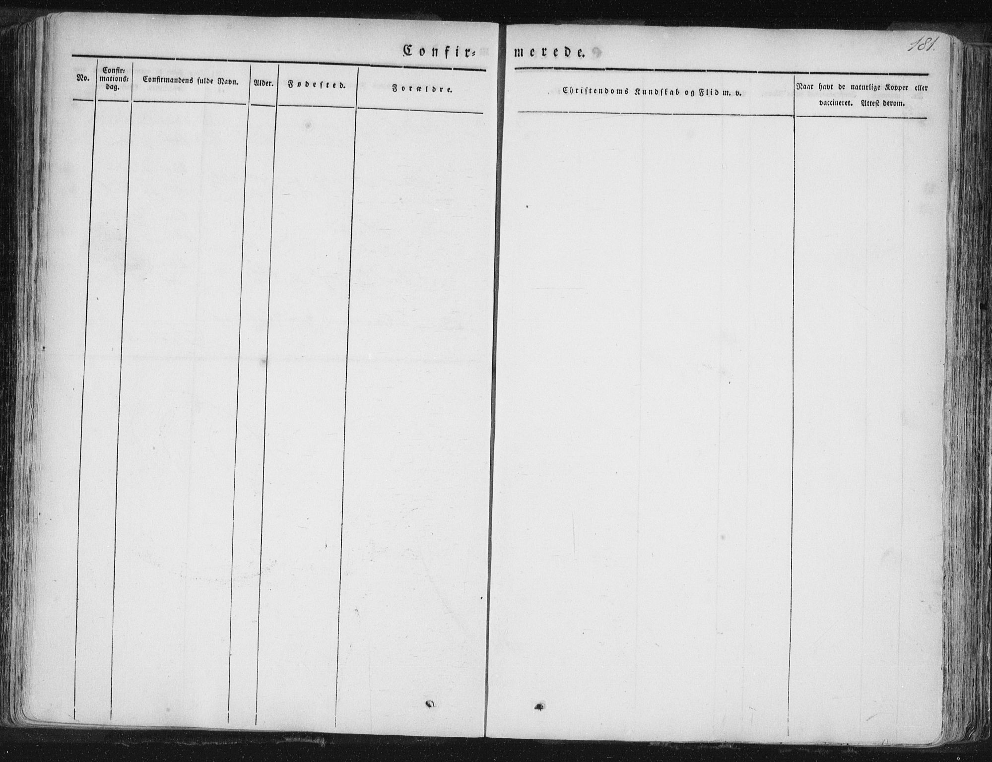 Hamre sokneprestembete, AV/SAB-A-75501/H/Ha/Haa/Haaa/L0012: Parish register (official) no. A 12, 1834-1845, p. 181