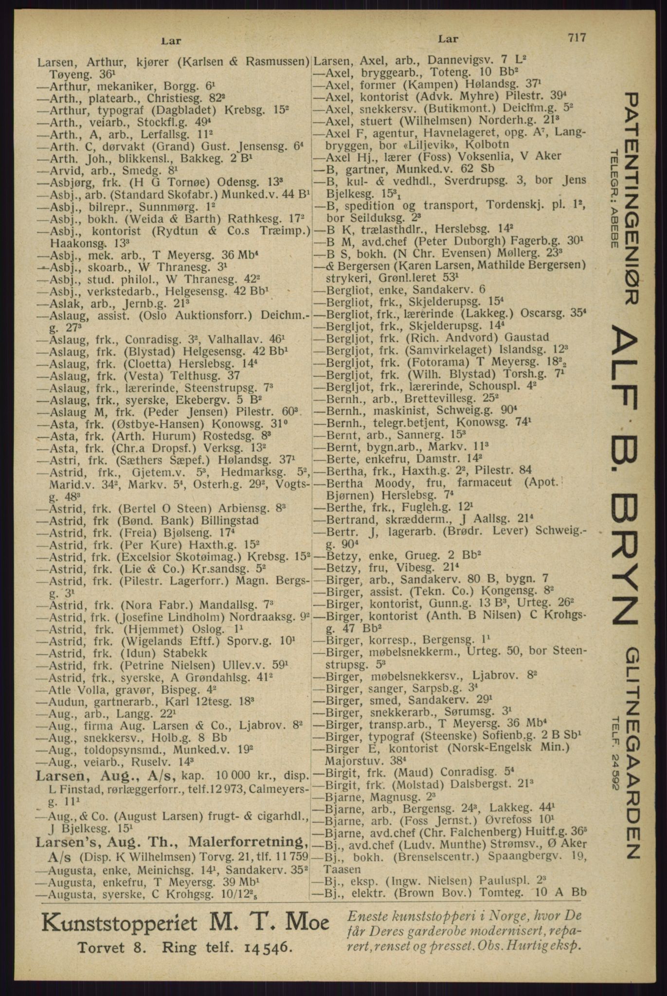 Kristiania/Oslo adressebok, PUBL/-, 1929, p. 717